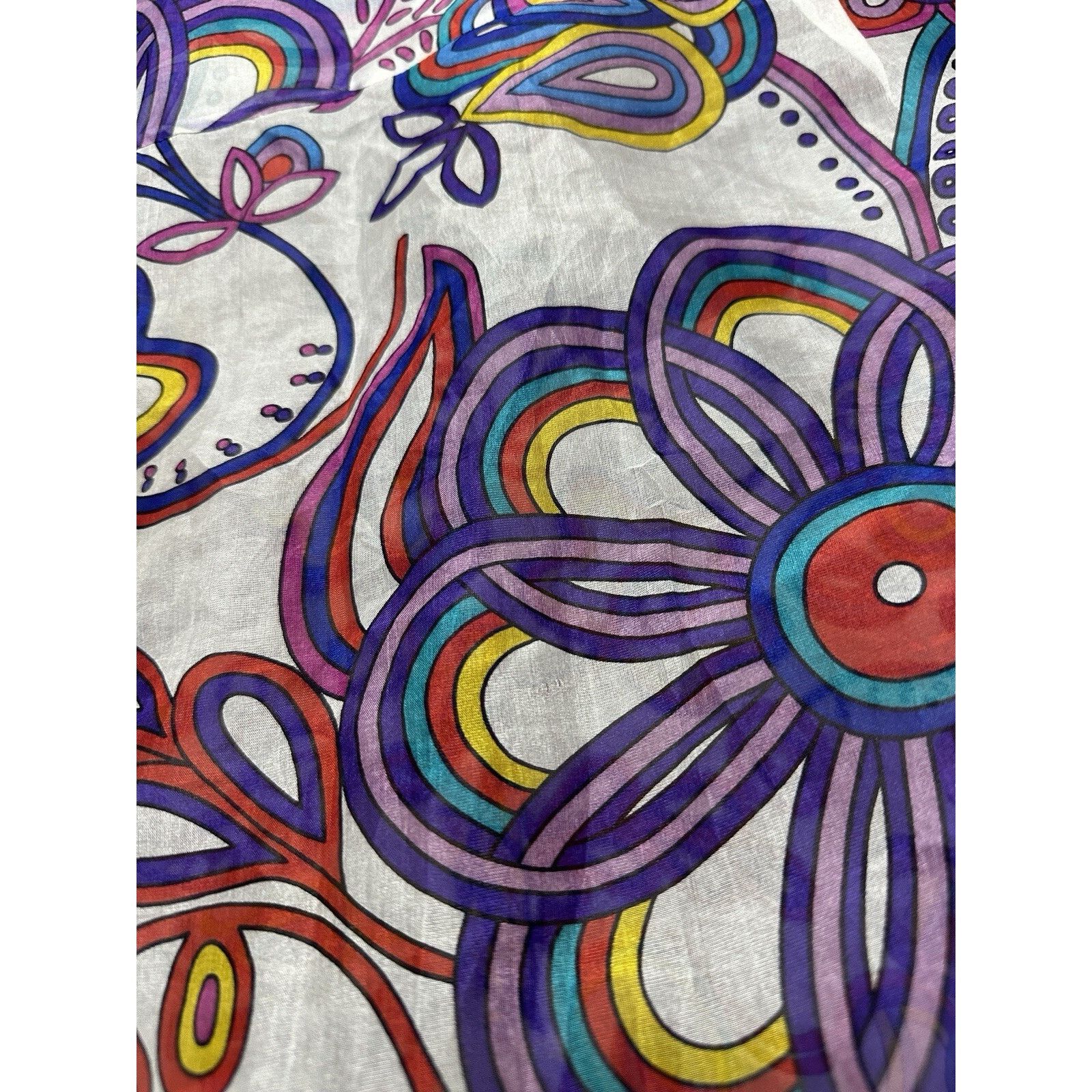 Louis Vuitton Louis Vuitton Abstract Floral Women’s Silk Shirt Brooches Size M / US 6-8 / IT 42-44 - 15 Thumbnail