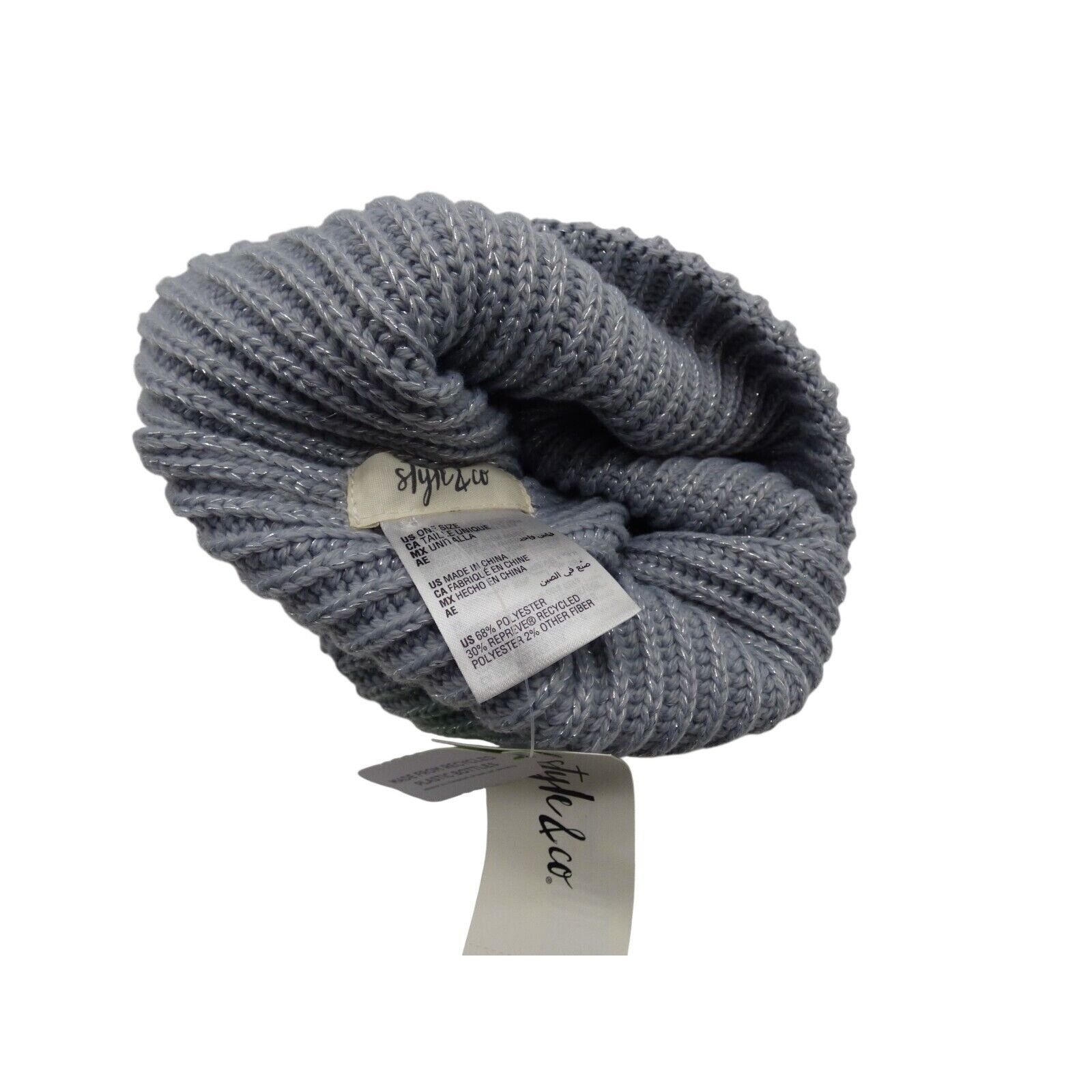 Other Style & Co Women's Solid Shine Cuff Beanie, and Tech-tip Gl Size ONE SIZE - 8 Thumbnail