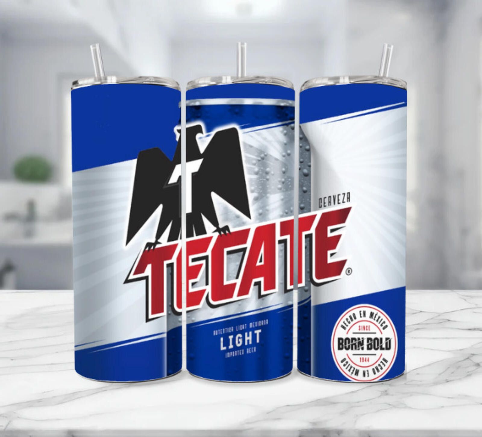 Other Tecate Light Beer Wrap Stainless Steel Tumbler 20 Ounce Size ONE SIZE - 1 Thumbnail