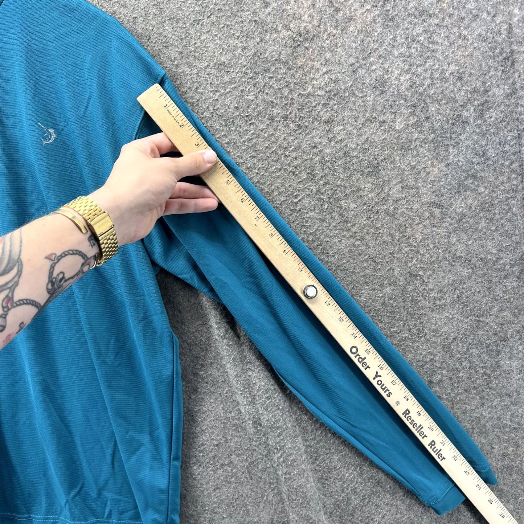 Vintage Reel Legends Shirt Mens Large Blue Long Sleeve Performance Fishing Tee Crewneck Size US L / EU 52-54 / 3 - 3 Thumbnail