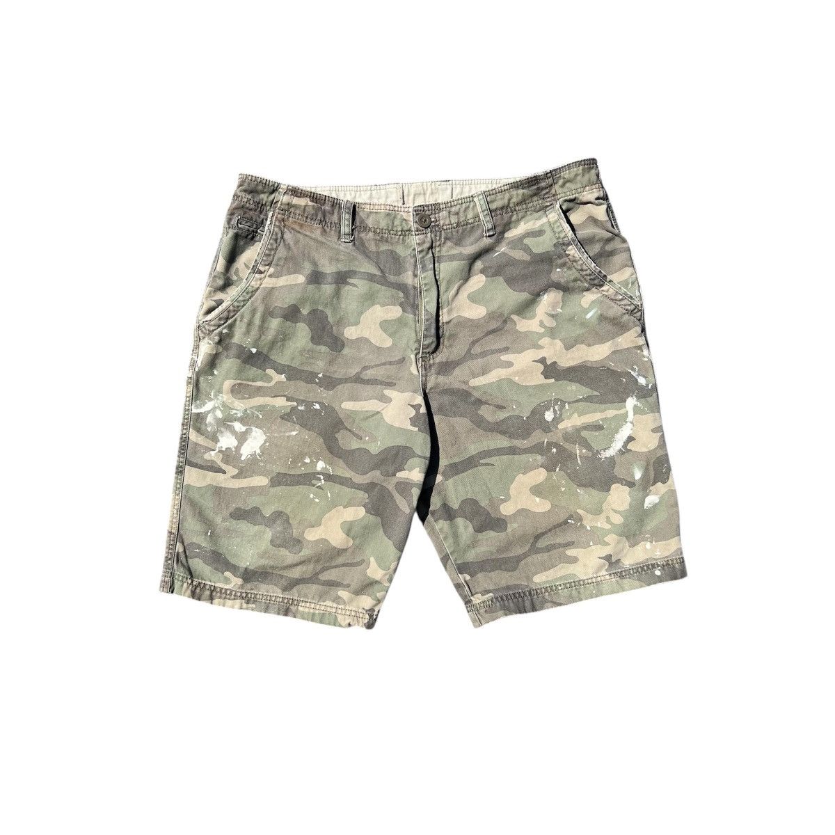 Vintage Vintage Faded Painter Camo Cargo Shorts Size US 42 / EU 58 - 1 Thumbnail