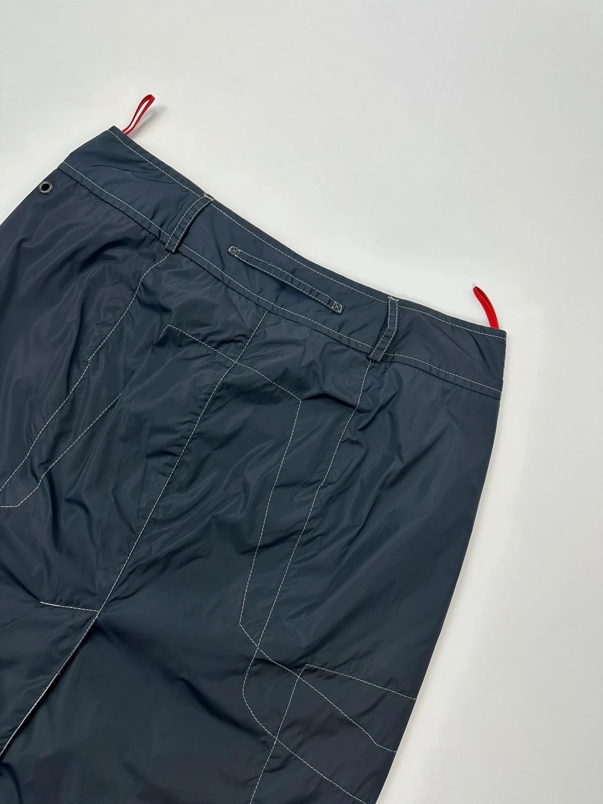 Prada Prada Sport SS03 Navy Tech Nylon Skirt Contrast Stitches Size 30" / US 8 / IT 44 - 6 Thumbnail
