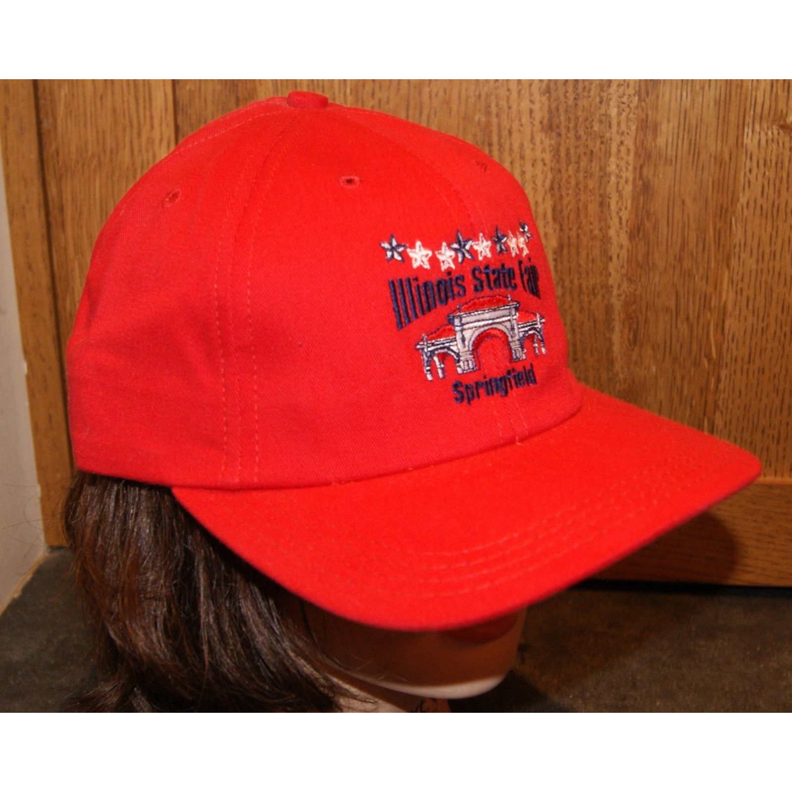 Vintage VTG ILLINOIS STATE FAIR Embroider Snap Hat Cap USA NEW NOS Size ONE SIZE - 3 Thumbnail