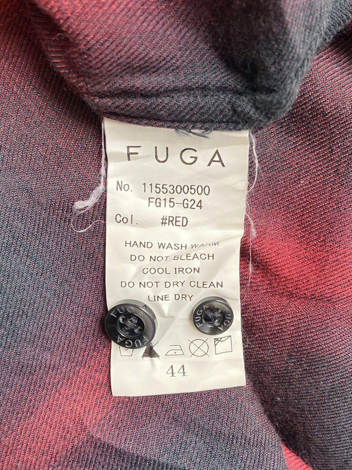 GOSTAR DE FUGA × If Six Was Nine × Japanese Brand FUGA Plaid Flanel Shirt Size US S / EU 44-46 / 1 - 13 Thumbnail