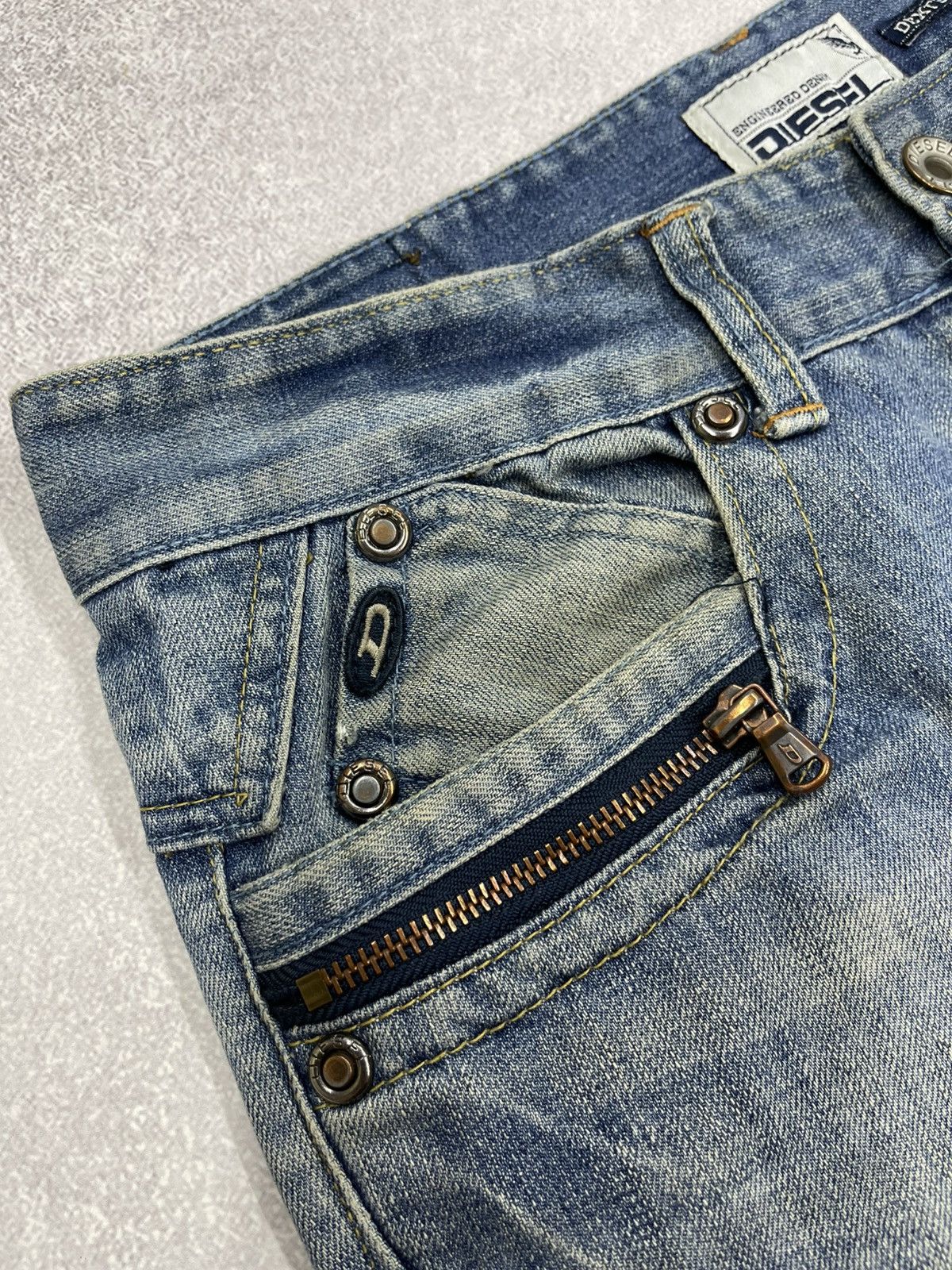 Diesel Vintage Diesel Dexter Denim Jeans Blue Y2K Size US 34 / EU 50 - 8 Thumbnail