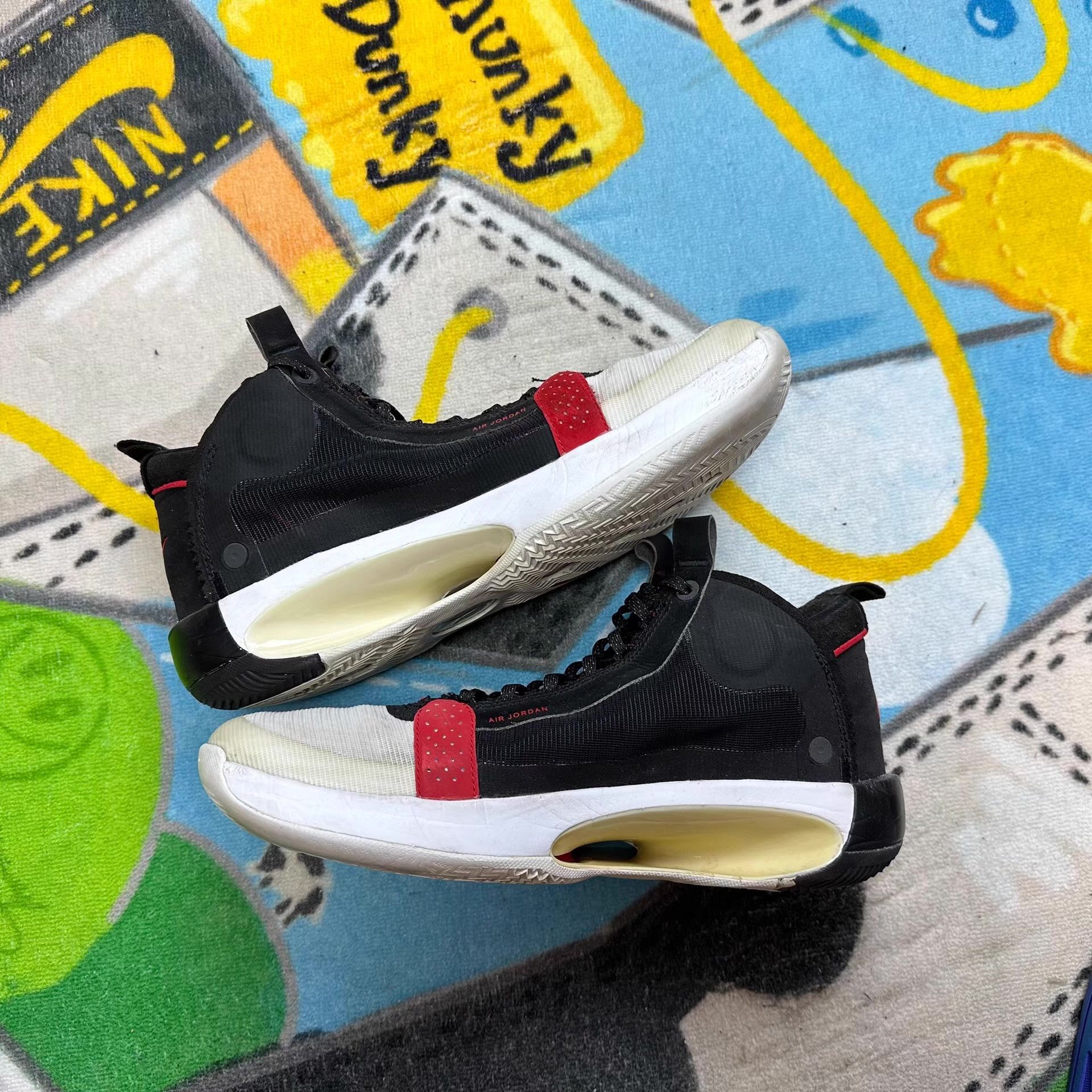 Nike Air Jordan 34 Bred Basketball Shoes Ｑ20 Size US 9 / EU 42 - 3 Thumbnail