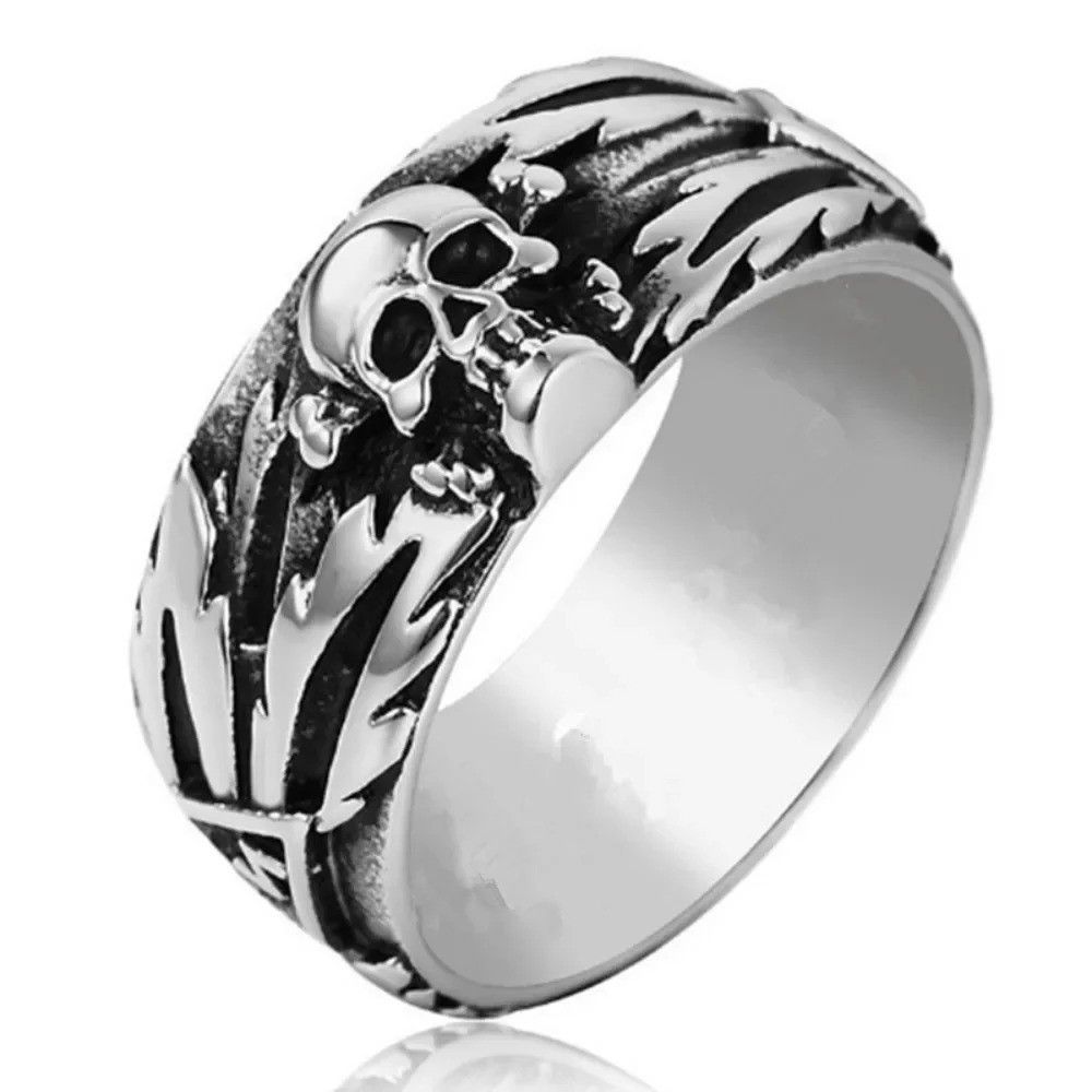 Jewelry × Vintage Gothic Skull Bone Ring Size ONE SIZE - 3 Thumbnail