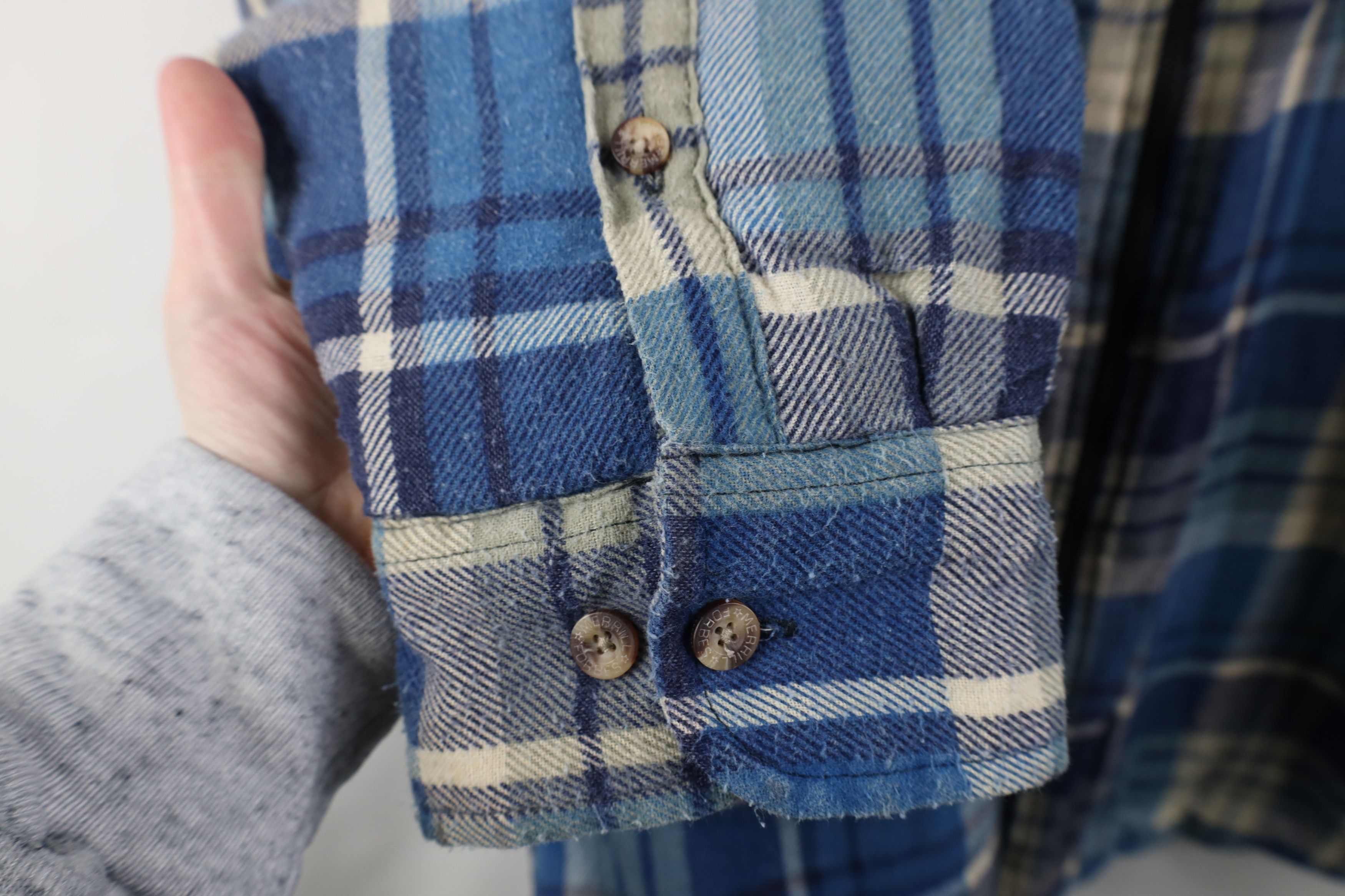Vintage Vintage 90s Streetwear Flannel Full Zip Shirt Jacket Plaid Size US XXL / EU 58 / 5 - 9 Thumbnail