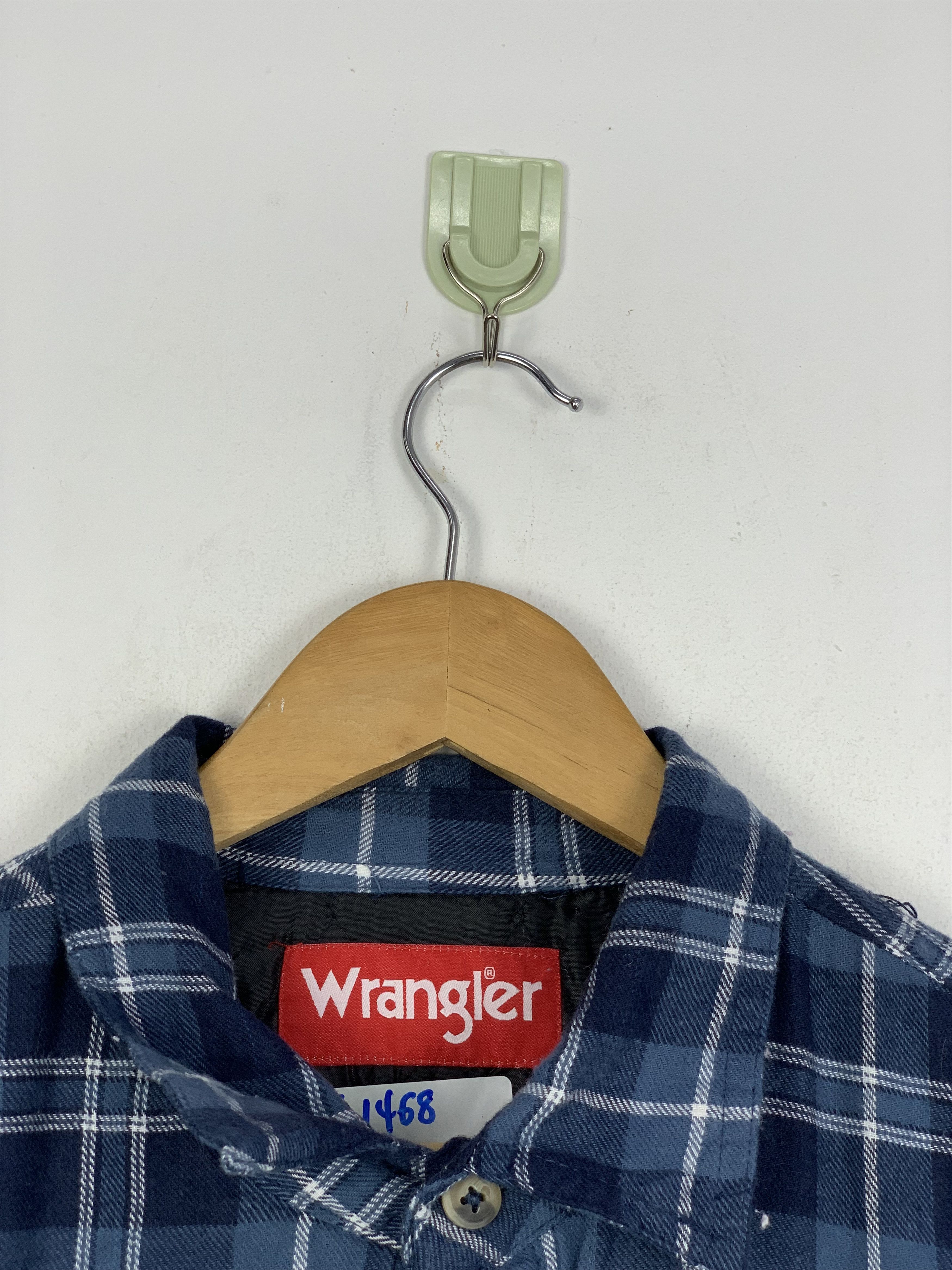 Vintage × Wrangler Vintage Wrangler Shadow Plaid Wool Jacket J1468 Size US L / EU 52-54 / 3 - 11 Thumbnail