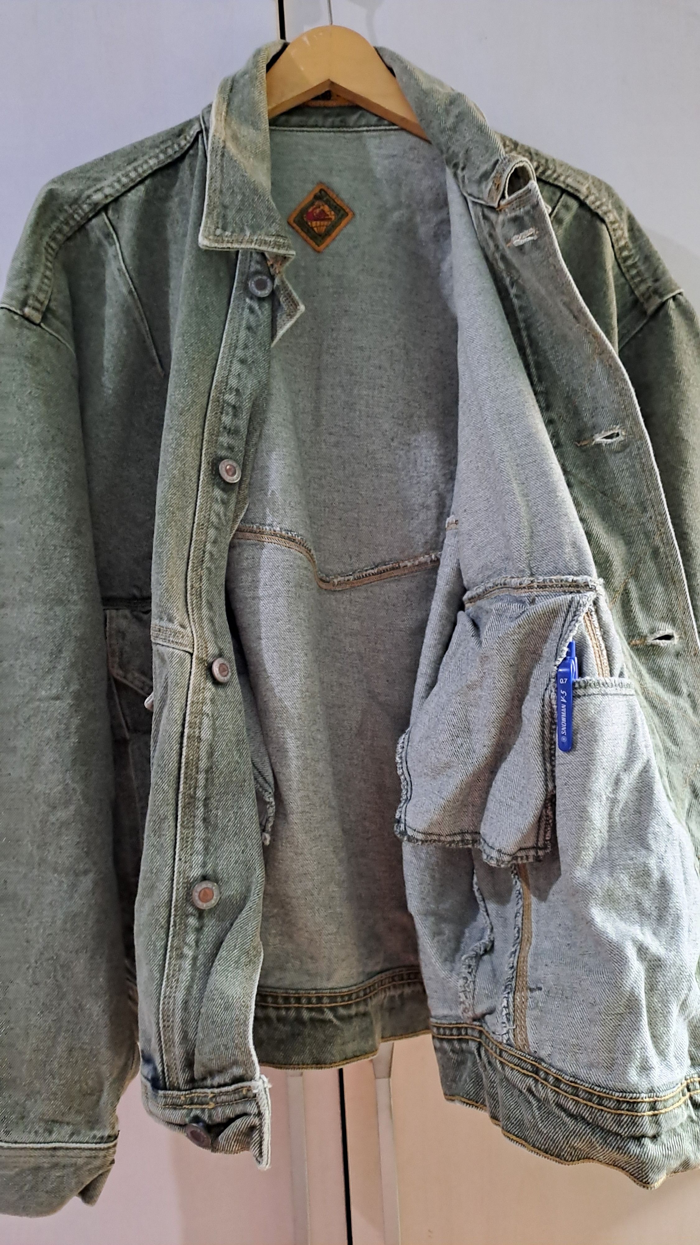 Quiksilver Vintage Quiksilever Salt Water Denim Trucket Size US XL / EU 56 / 4 - 8 Thumbnail