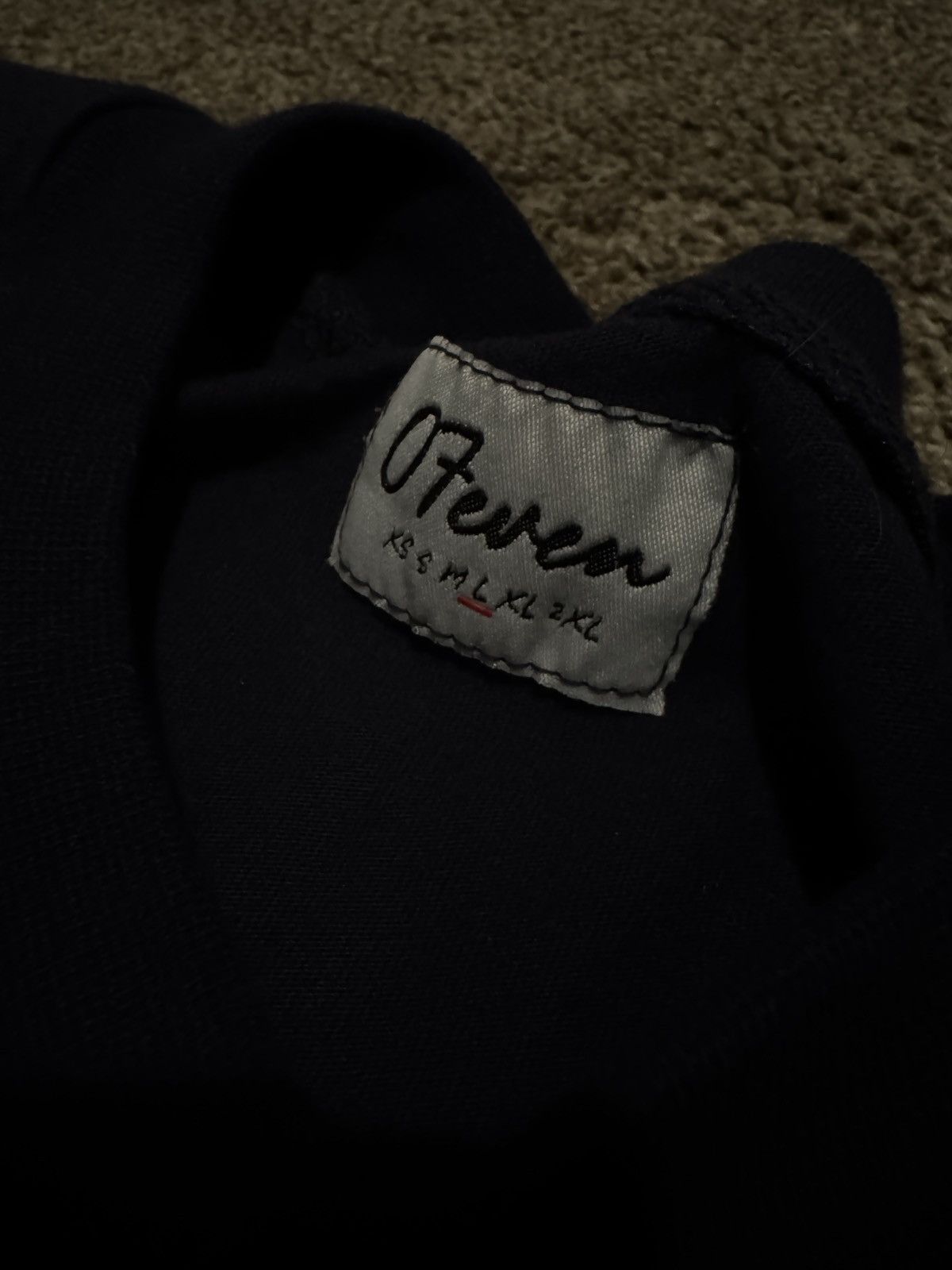 Vintage 07even Navy Shirt Size US L / EU 52-54 / 3 - 2 Thumbnail