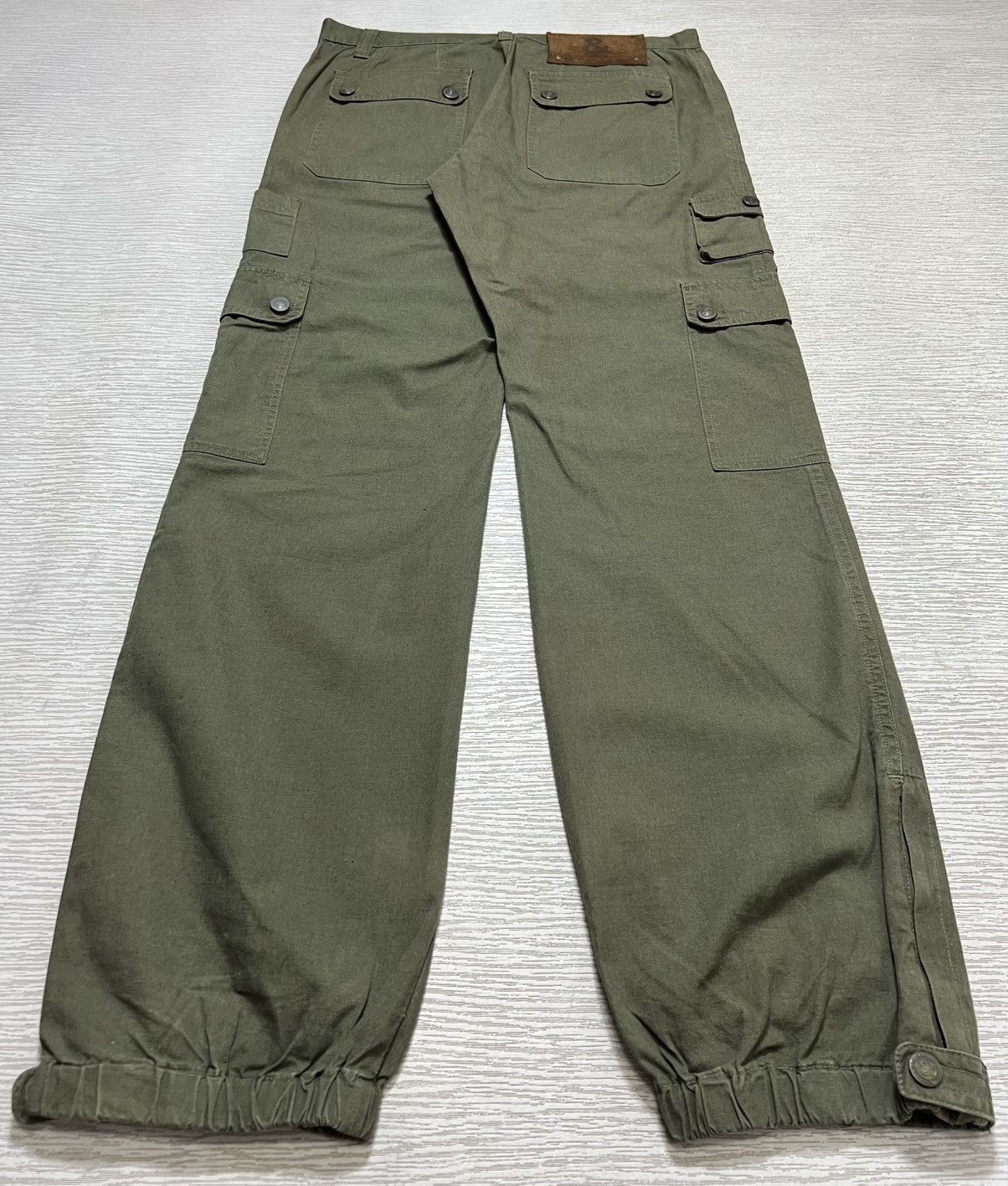 Dolce & Gabbana Dolce & Gabbana - Cotton Linen Olive Military Cargo Pants Size US 32 / EU 48 - 13 Thumbnail
