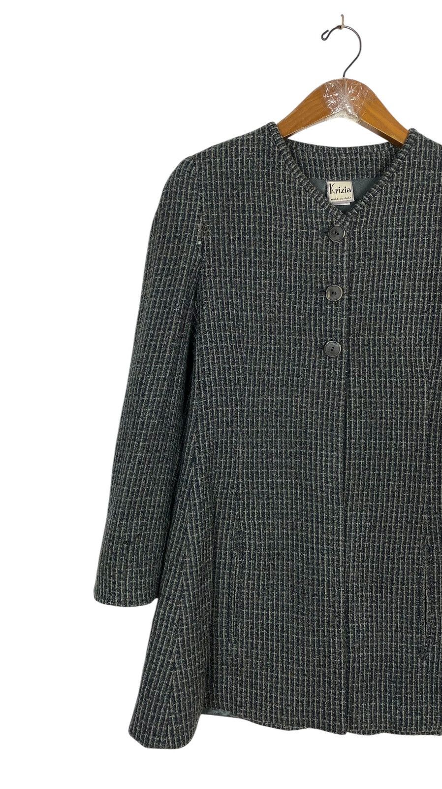 Krizia Rare‼️ Vintage Krizia Wool Coat Made in Italy Size S / US 4 / IT 40 - 2 Thumbnail