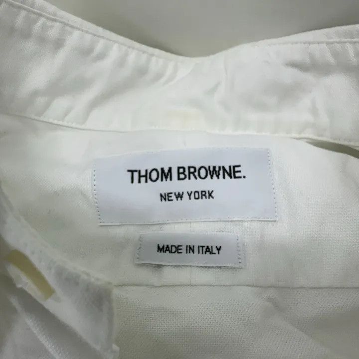 Thom Browne Classic Long Sleeve Shirt with Stripes -2507
