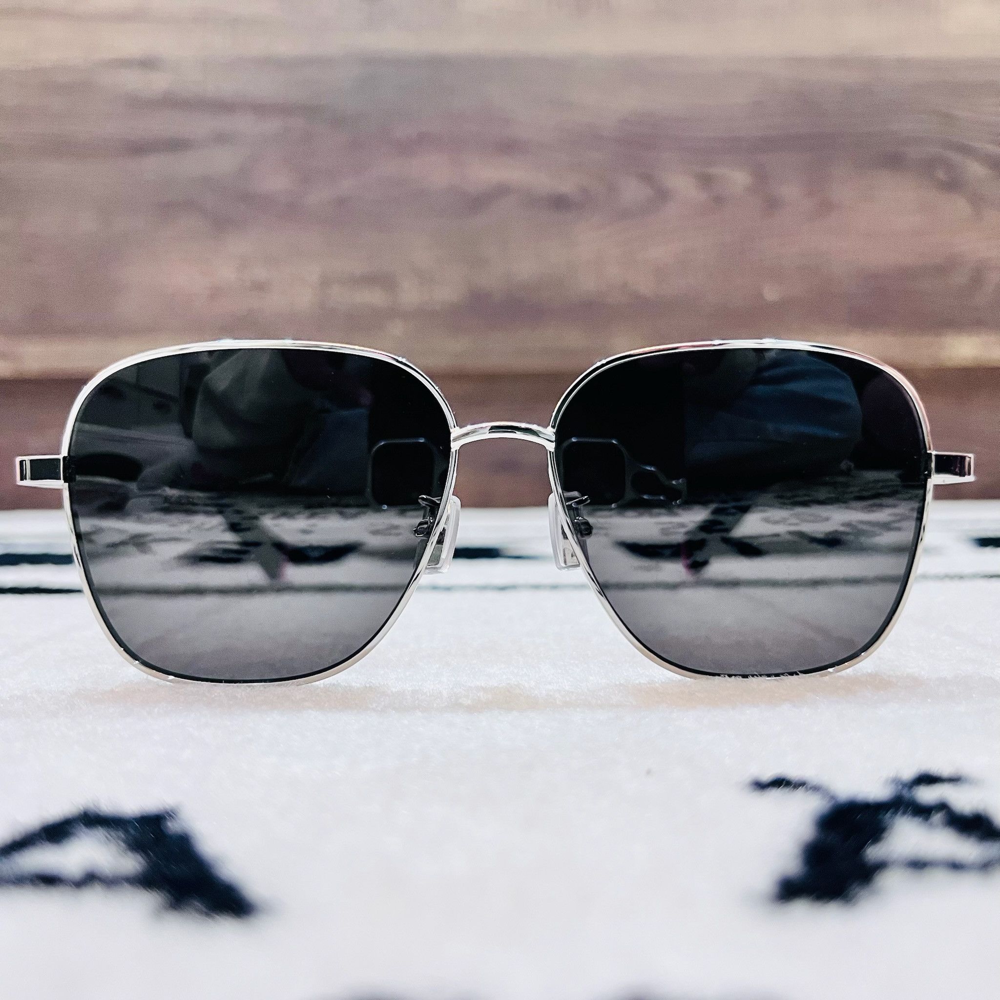 Kenzo Kenzo 16A Metal Frame Rectangular Aviator Red Sunglasse Size ONE SIZE - 2 Thumbnail
