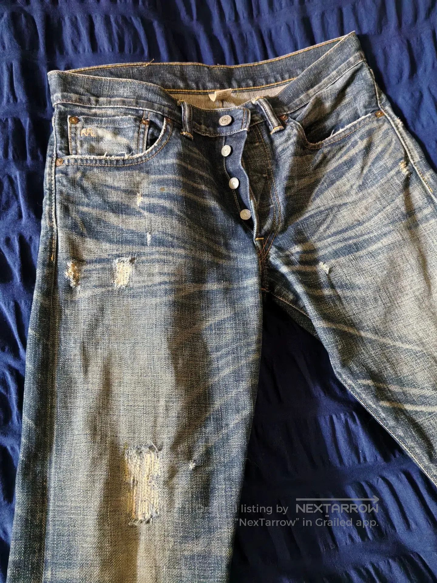 RRL Ralph Lauren RRL Ralph Lauren Slim Narrow Jeans. Size US 32 / EU 48 - 3 Thumbnail
