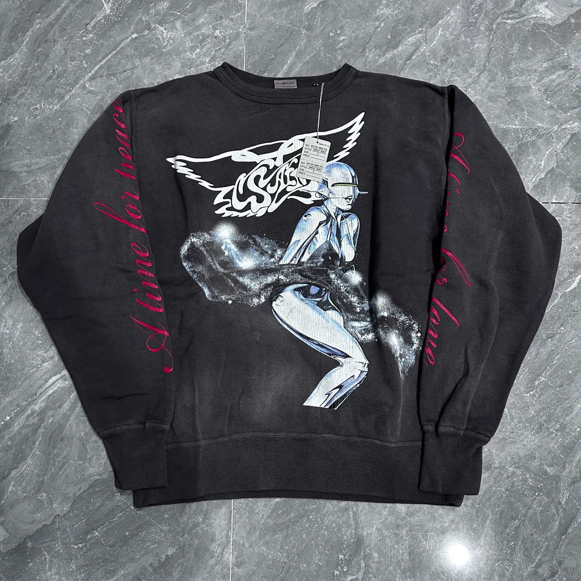 Club Sorayama Saint Michael Sorayama Black Gray Sweatshirt Size US S / EU 44-46 / 1 - 1 Thumbnail