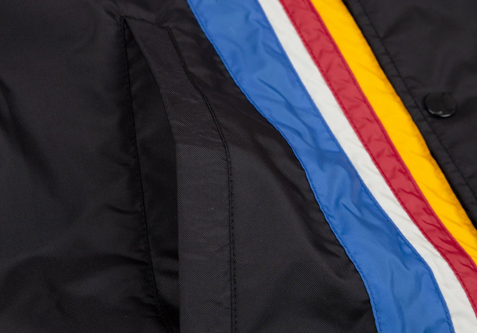 Comme des Garcons Homme Plus Color Block Raglan Coach Jacket in Black, Blue, Yellow Size US S / EU 44-46 / 1 - 9 Thumbnail