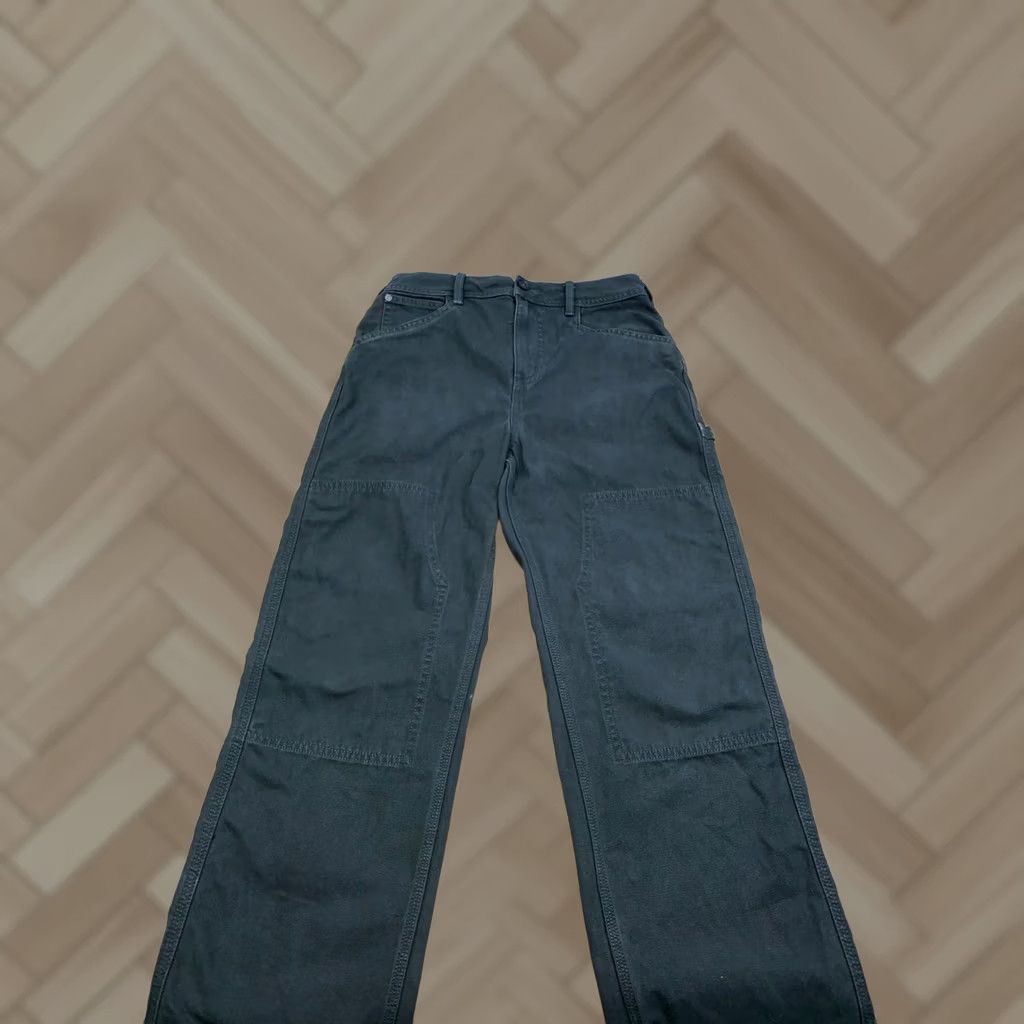RVCA RVCA x Stella Double Knee Carpenter Jeans Women 25 Green Grunge Vintage No Size 42" / US 20 - 1 Thumbnail