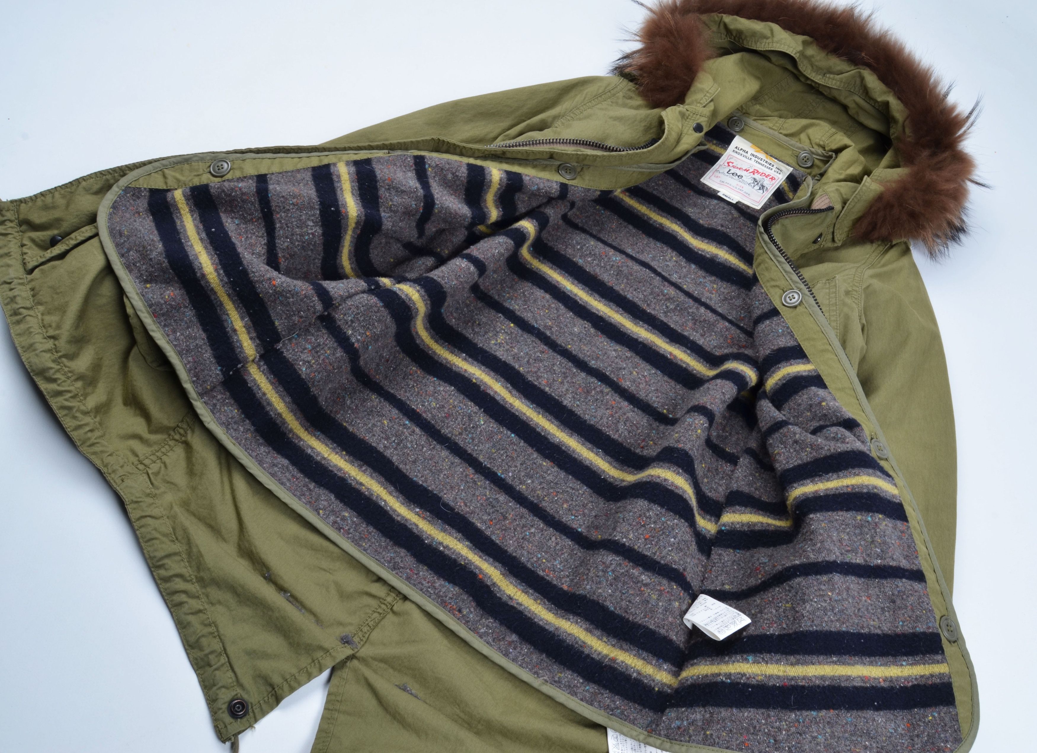 Alpha Industries Alpha Industries X Lee Khaki Strom Rider Fishtail Parka Size S / US 4 / IT 40 - 9 Thumbnail