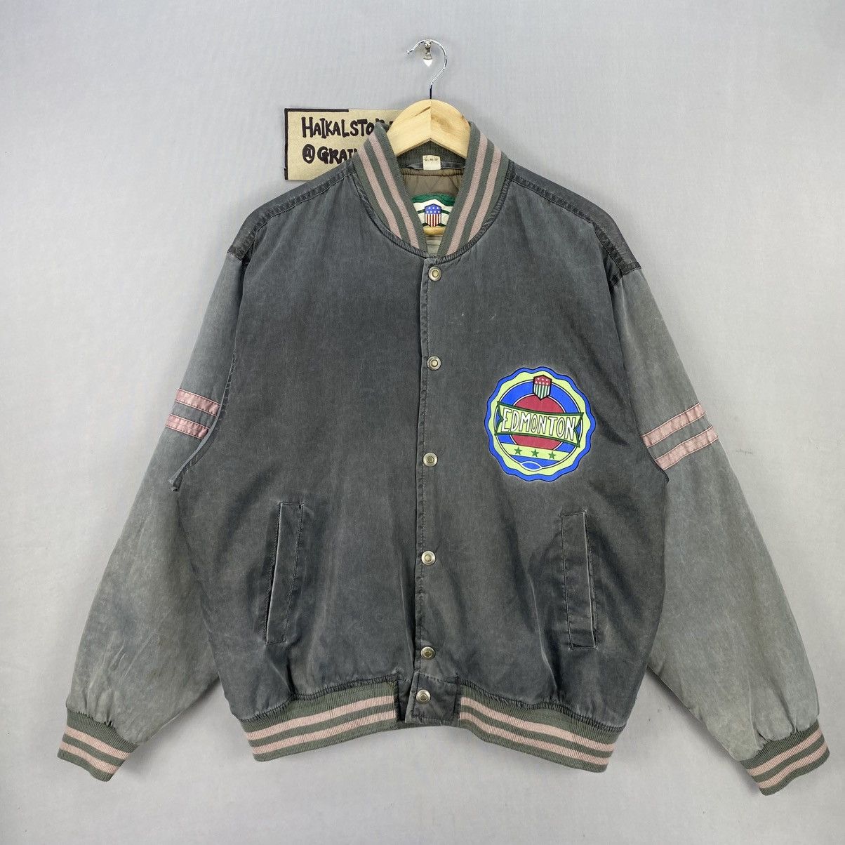 Vintage Vintage Varsity Bomber Jacket Big logo Size US M / EU 48-50 / 2 - 1 Thumbnail