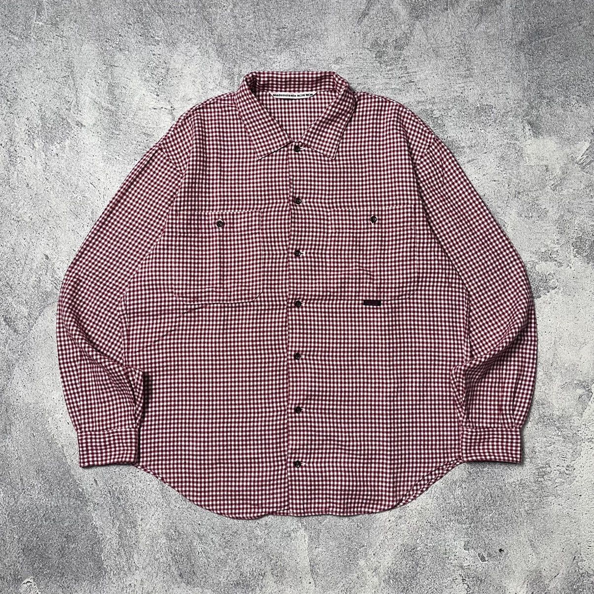Issey Miyake Mademoiselle NonNon By Isseymiyake Plaid Double Pocket Shirt Size US L / EU 52-54 / 3 - 1 Thumbnail