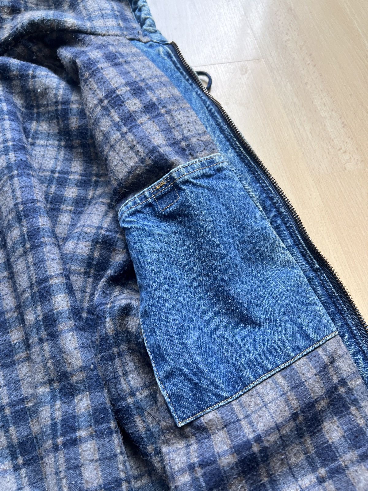 Carhartt Carhartt J139 DST Denim Flannel Lined Jacket Size US XL / EU 56 / 4 - 3 Thumbnail