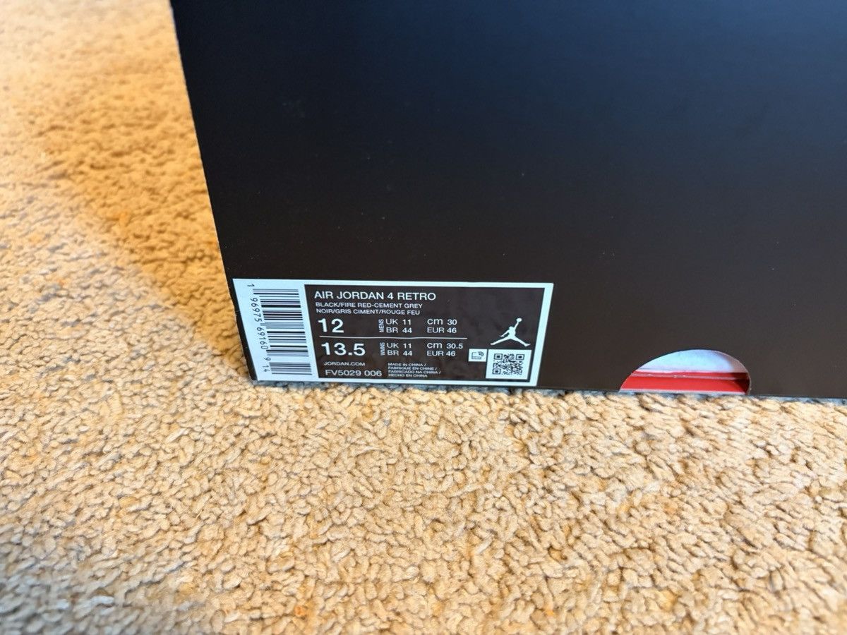 Jordan Brand Bred 4 reimagined Size US 12 / EU 45 - 6 Thumbnail