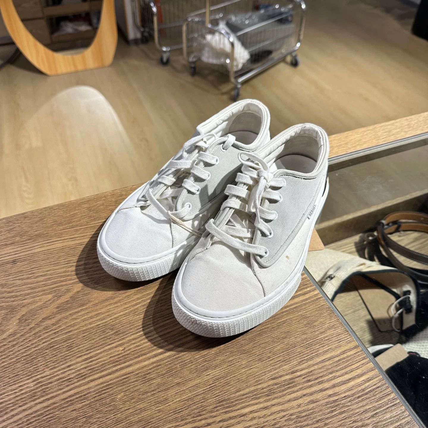 Hermes Hermes Canvas Lowtop Sneakers 9 Men Size US 9 / EU 42 - 1 Thumbnail