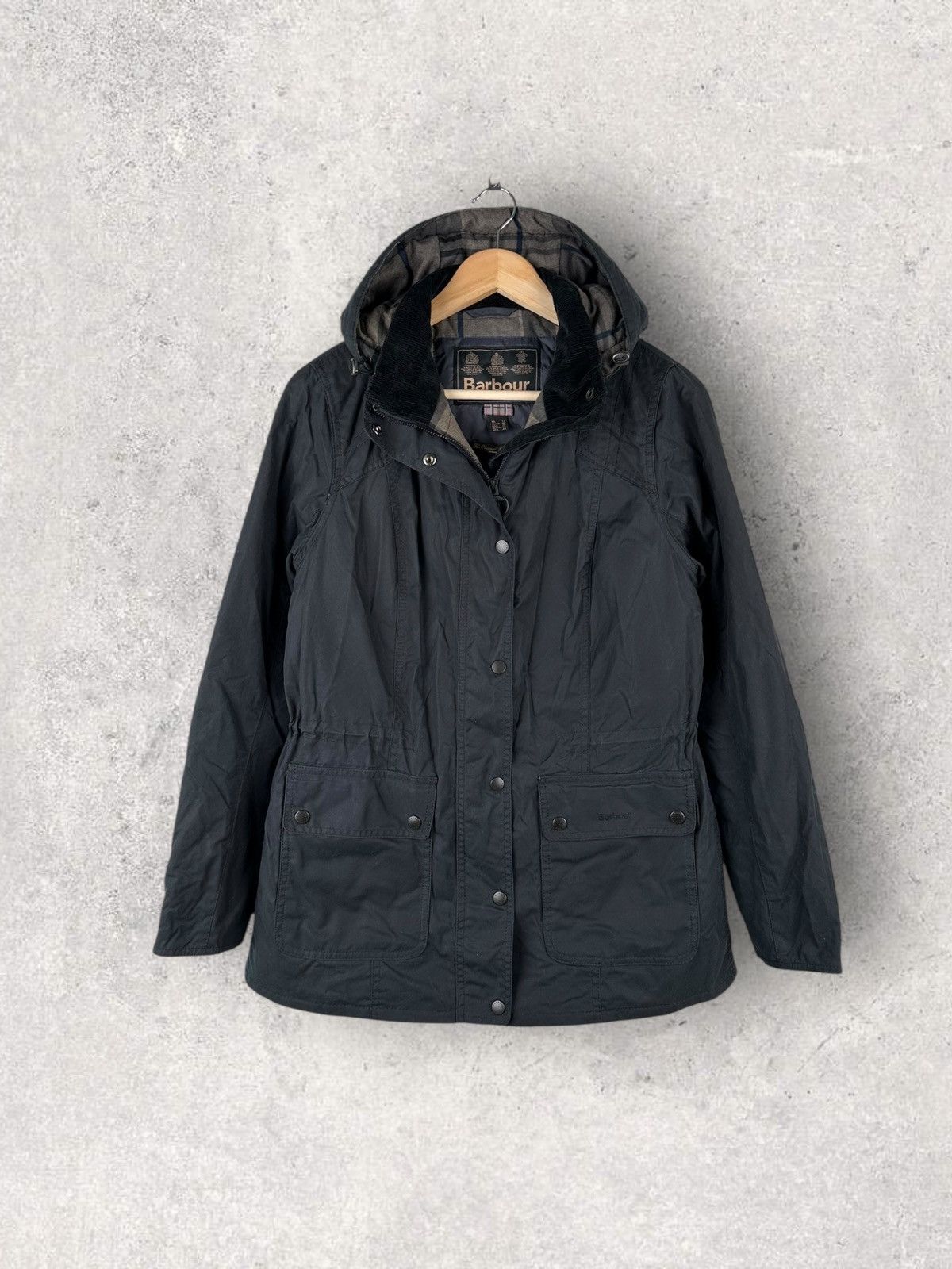 Barbour Barbour Orkney Waxed Jacket Hooded Womens Size L / US 10 / IT 46 - 1 Thumbnail
