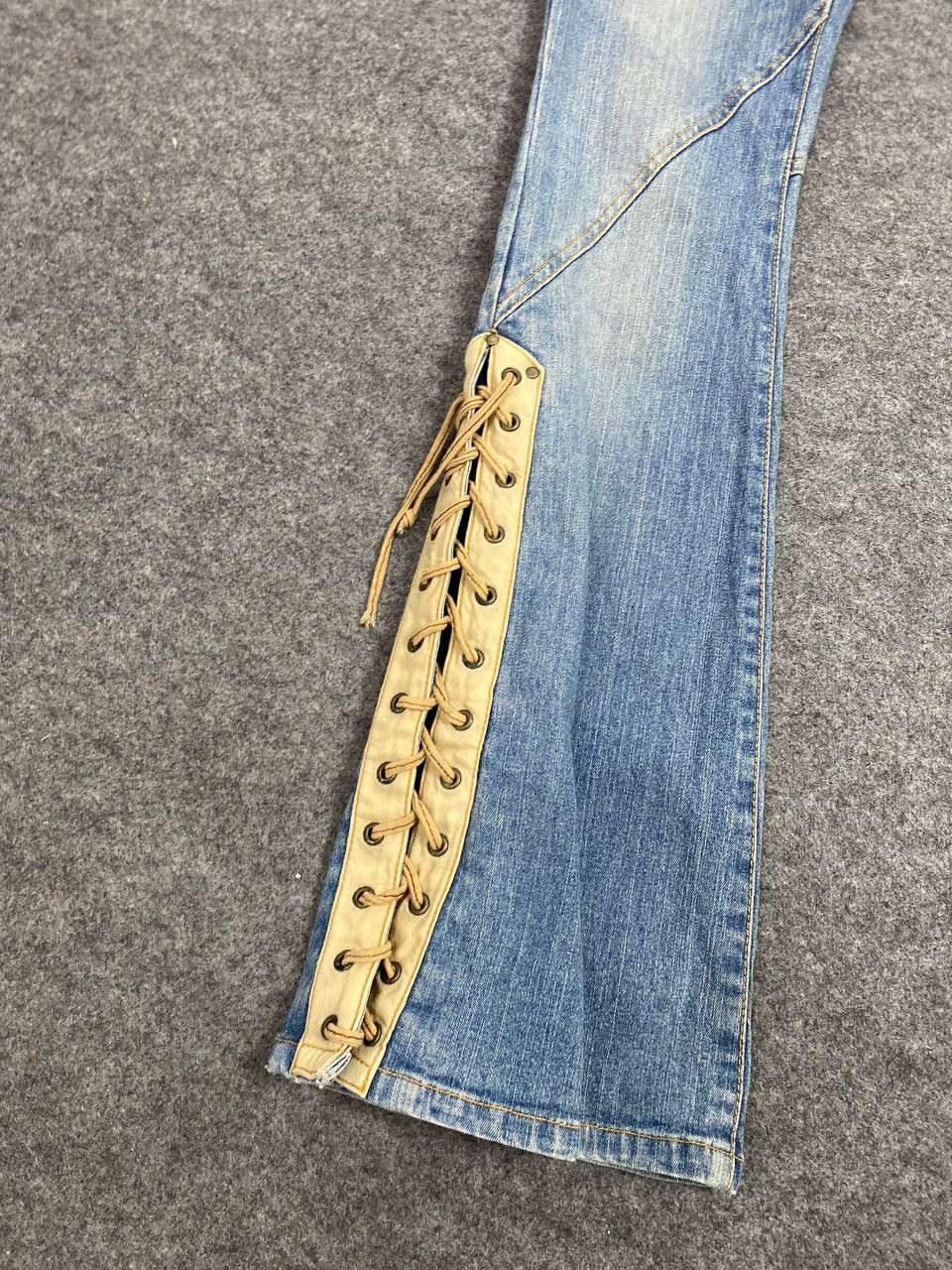 Cowboy Equipment vintage japanese brands cowboy style bootcut flare denim Size 29" - 6 Thumbnail