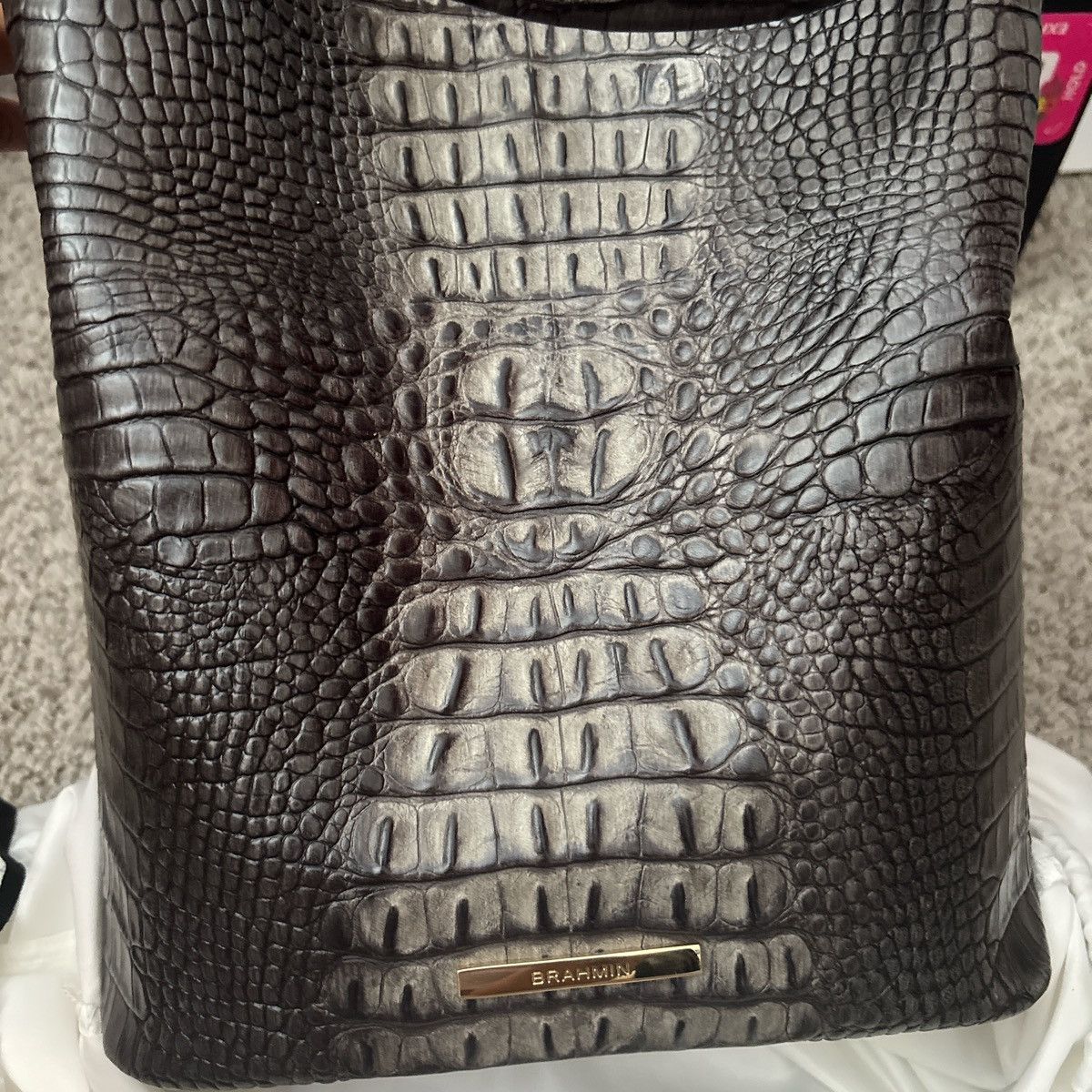 BRAHMIN Brahmin alligator skin bucket bag Size ONE SIZE - 1 Thumbnail