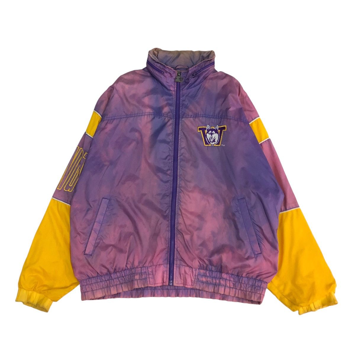 Starter 🔥VINTAGE BOMBER JACKET STARTER WASHINGTON HUSKIES SUN FADED Size US L / EU 52-54 / 3 - 2 Thumbnail