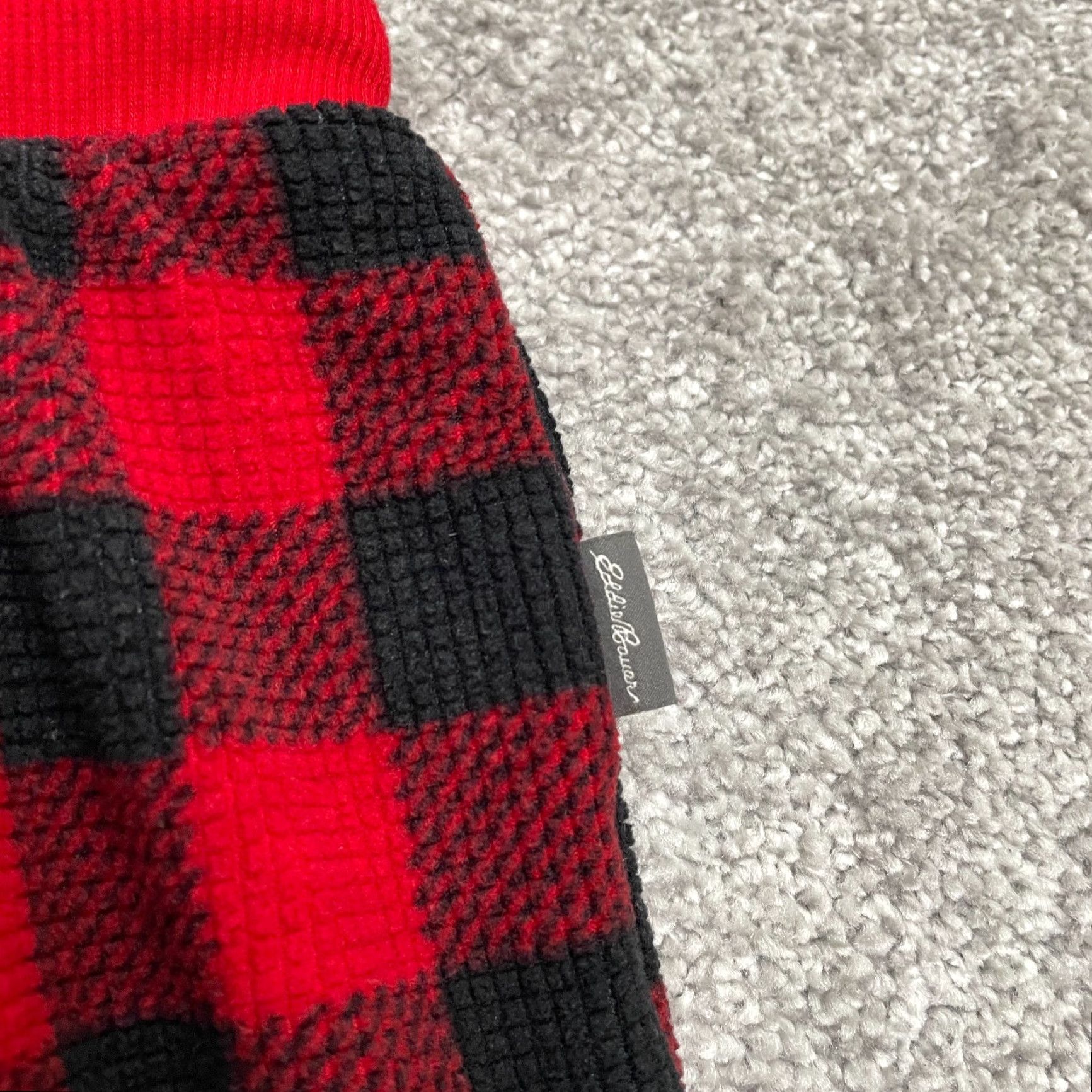 Eddie Bauer Eddie Bauer Pajama Pants Mens Large Red Black Plaid Christmas 32x30 Sleepwear Lounge Size 36" / US 14 / IT 50 - 3 Thumbnail