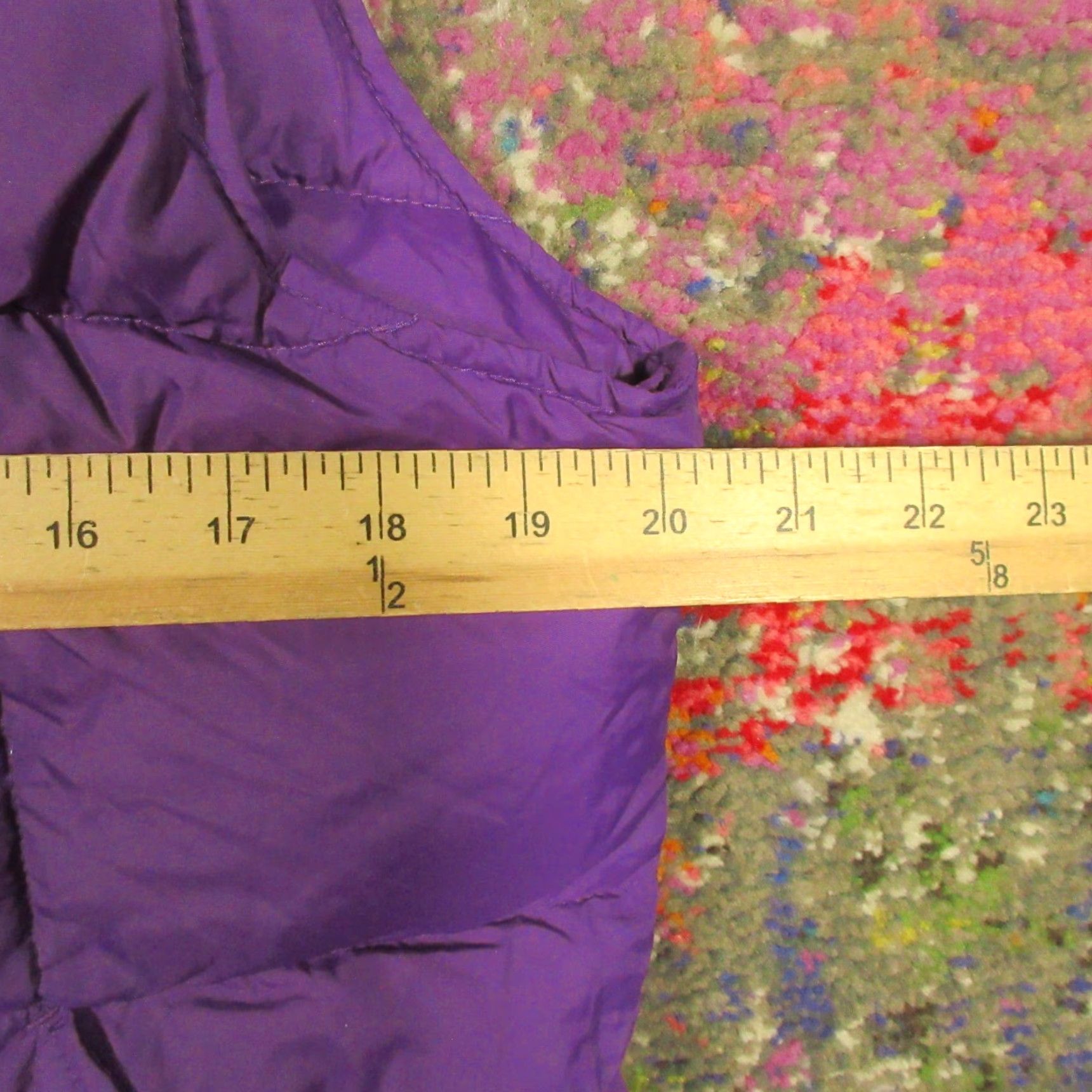 Lands' End Lands' End Down Puffer Vest Womens M Eggplant Purple Zip Front Sleeveless Quilted Insulated Pockets Mid-Length Casual, Travel, Workwear EUC Size M / US 6-8 / IT 42-44 - 6 Thumbnail