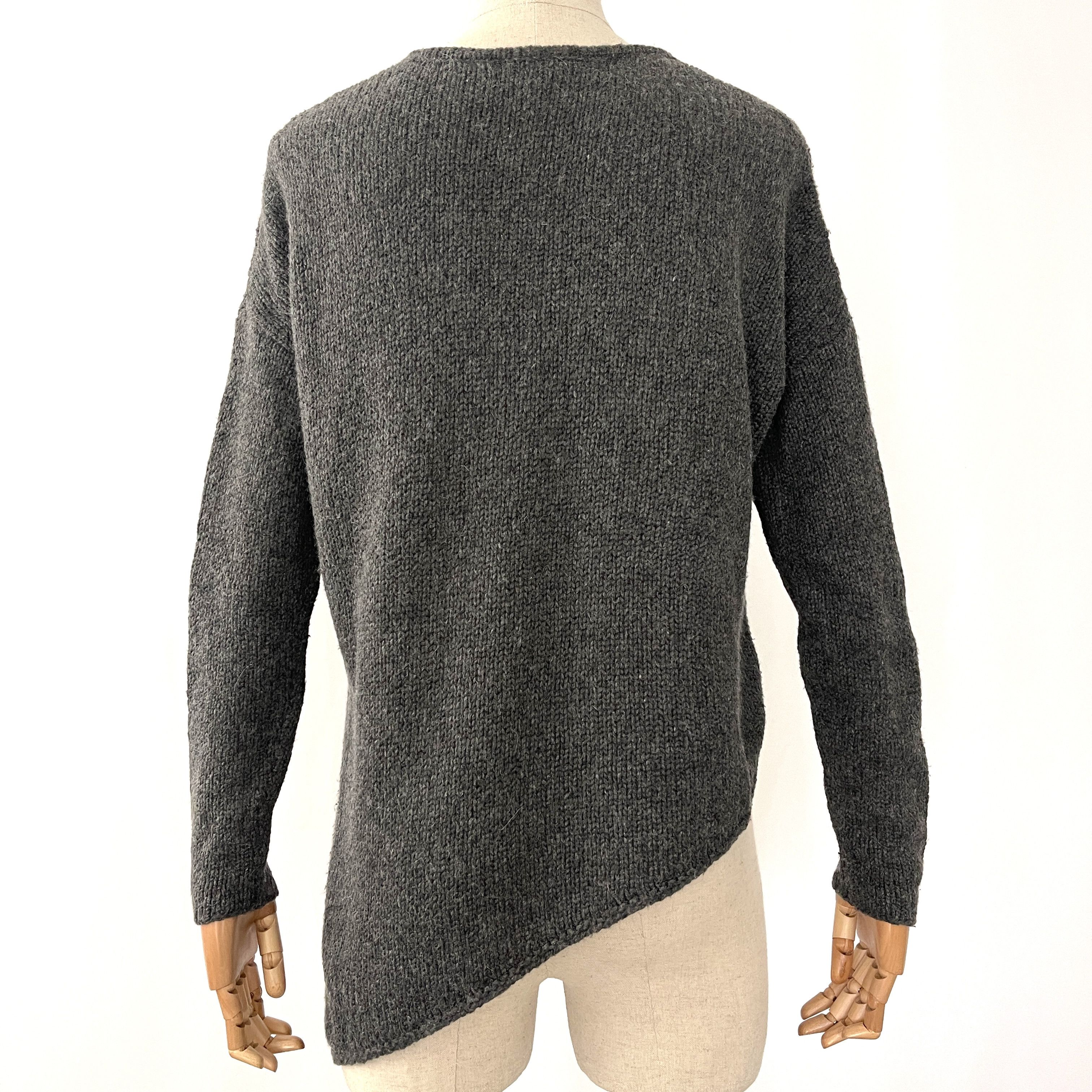 Helmut Lang HELMUT LANG Gray asymmetric Sweater size Petit Size S / US 4 / IT 40 - 4 Thumbnail