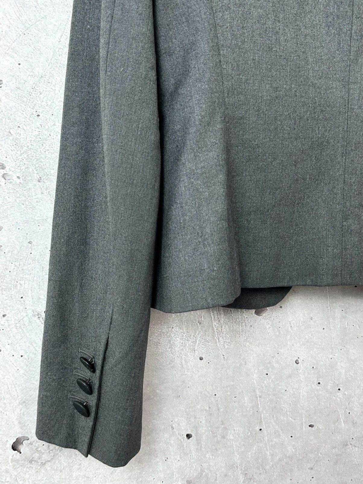 Moschino Vintage Moschino Made in Italy Wool Grey Blazer Jacket Size M / US 6-8 / IT 42-44 - 9 Thumbnail