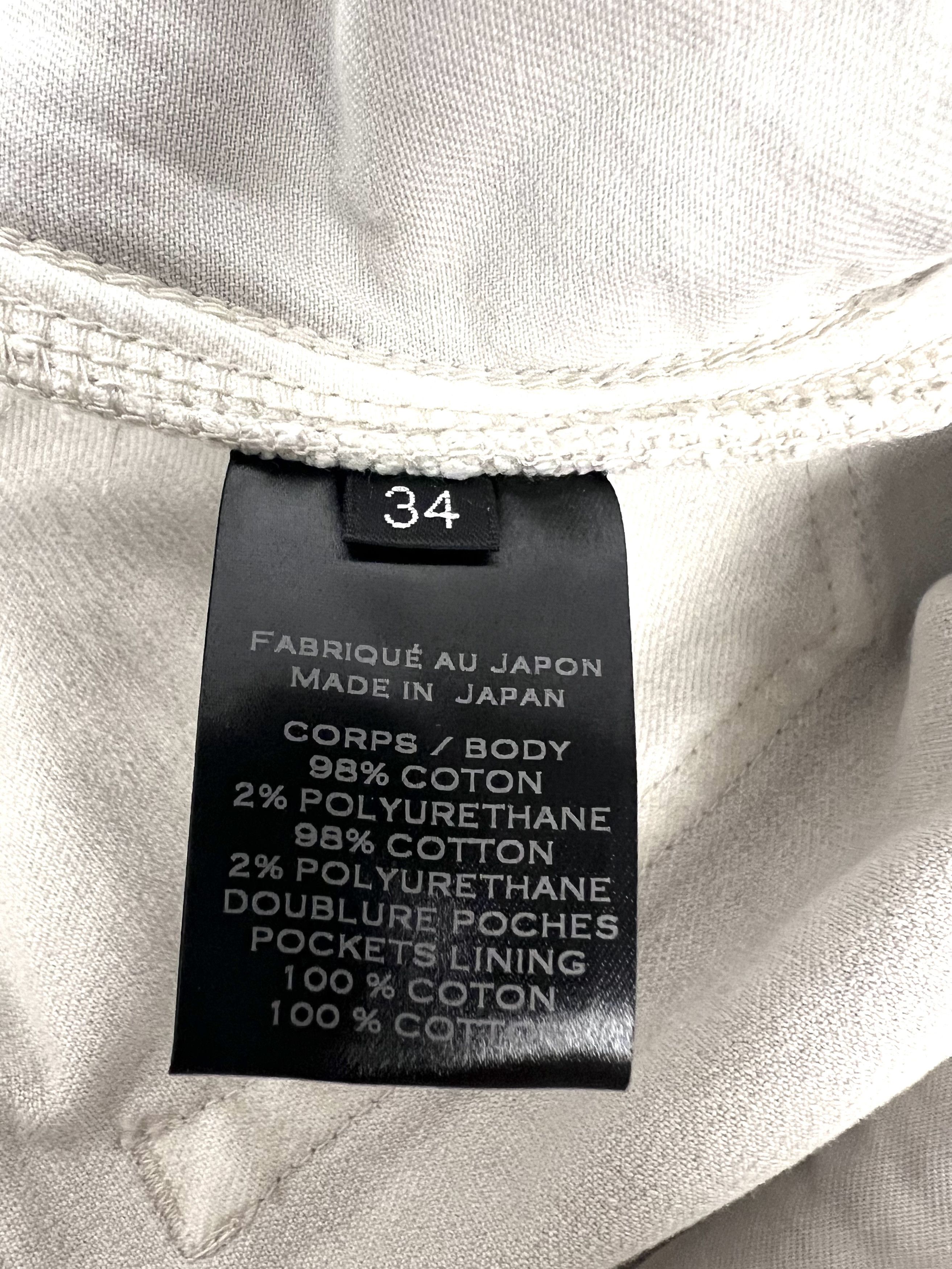 Balmain 1625$ NWT, BALMAIN LIGHT GREY DISTRESSED RIBBED DENIM JEANS Size US 34 / EU 50 - 21 Thumbnail