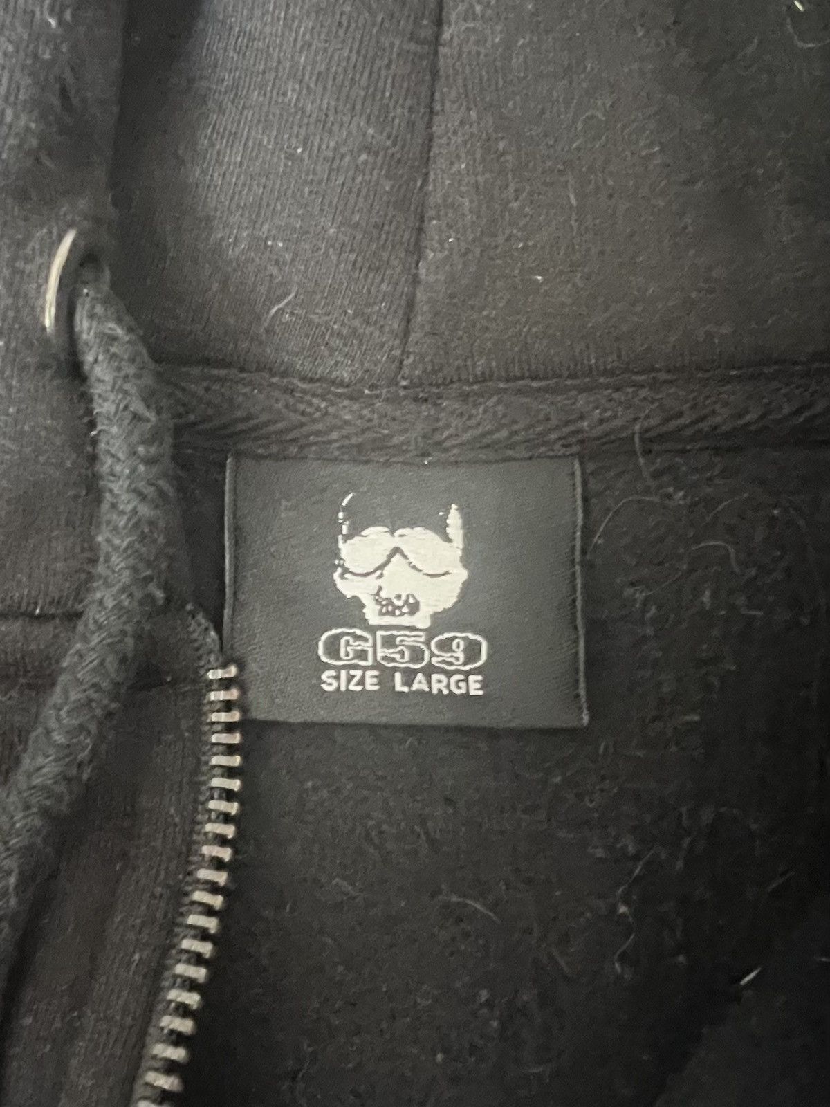 Fuck The Population × G59 Records Grey 59 zip up (black) Size US L / EU 52-54 / 3 - 5 Thumbnail