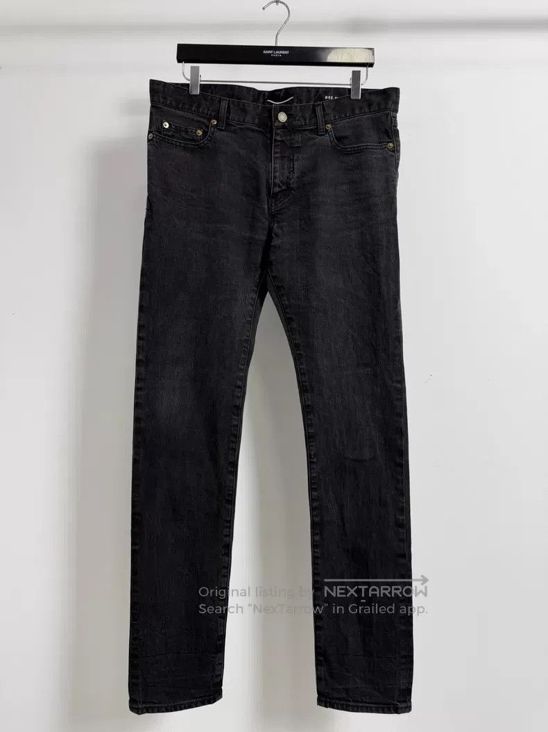Saint Laurent Paris Saint Laurent Paris Black Washed Denim Pants i Size US 33 - 1 Thumbnail