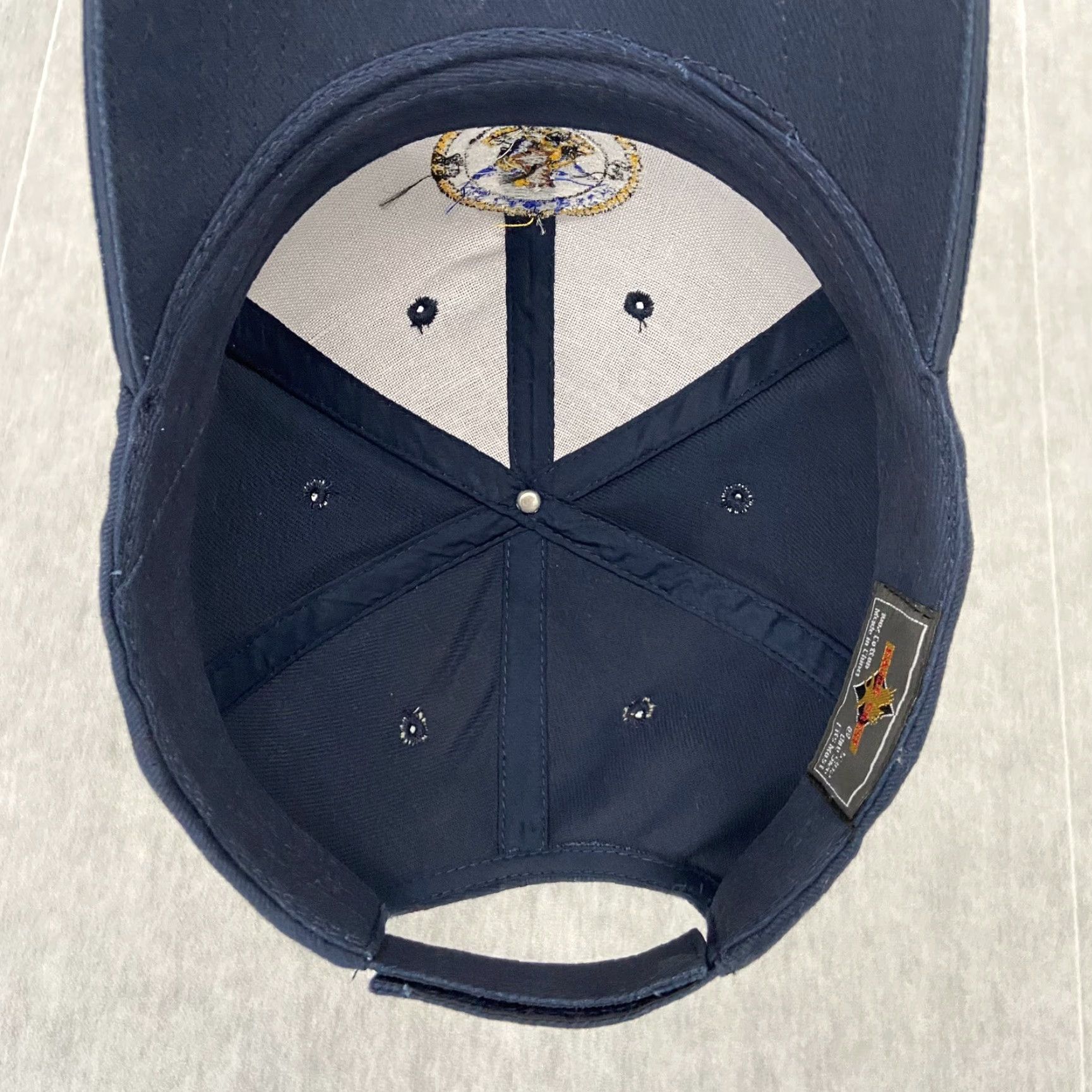 Vintage VINTAGE US Navy Hat Adult Blue Strap Back Cap USS Carl Vinson CVN-70 Eagle Crest Mens Baseball Cap One Size Blue Eagle Crest Mens US Navy Hat Size ONE SIZE - 5 Thumbnail