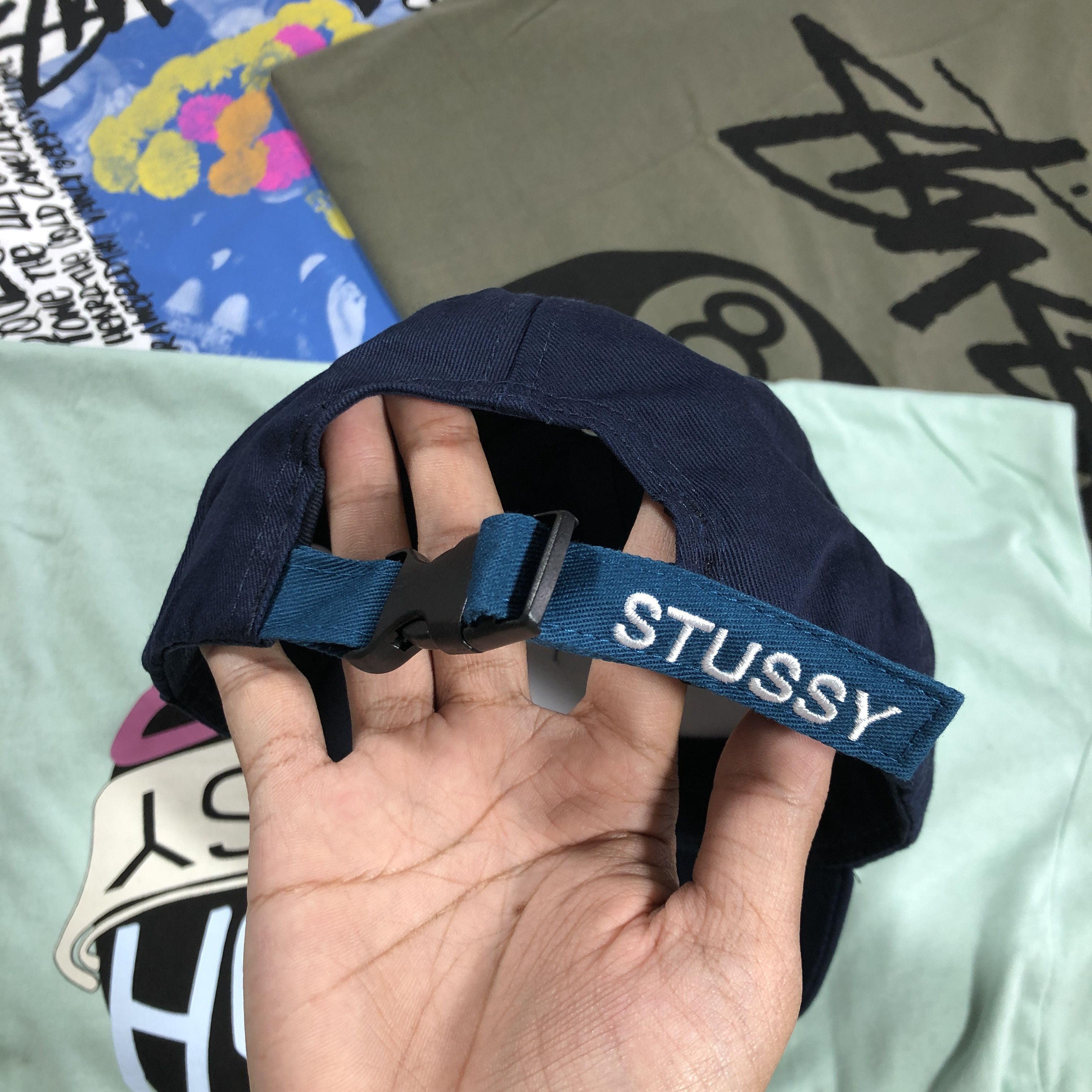 Stussy stussy ss logo cap hat navy Size ONE SIZE - 3 Thumbnail
