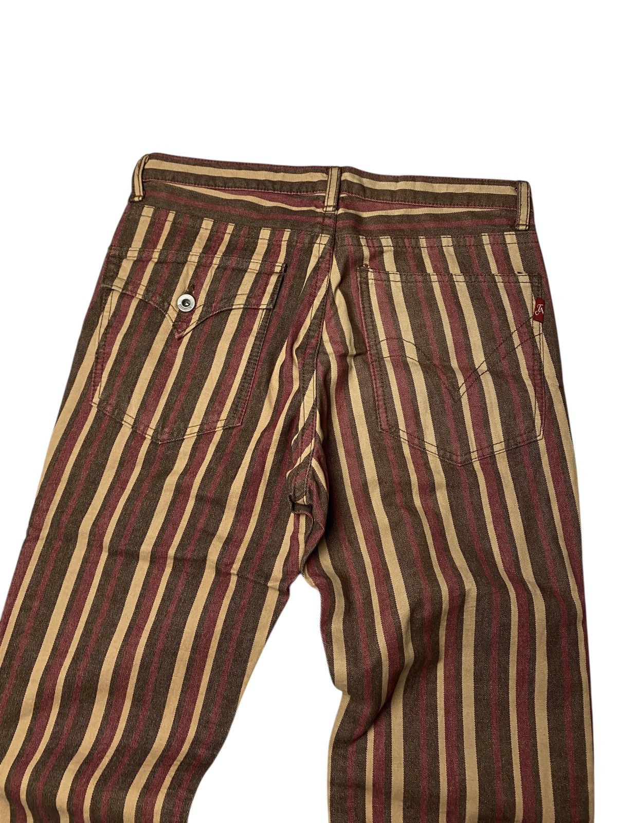If Six Was Nine 2000's 291295 Homme Tuxedo Pinstripe Flared Pants Size US 28 / EU 44 - 6 Thumbnail