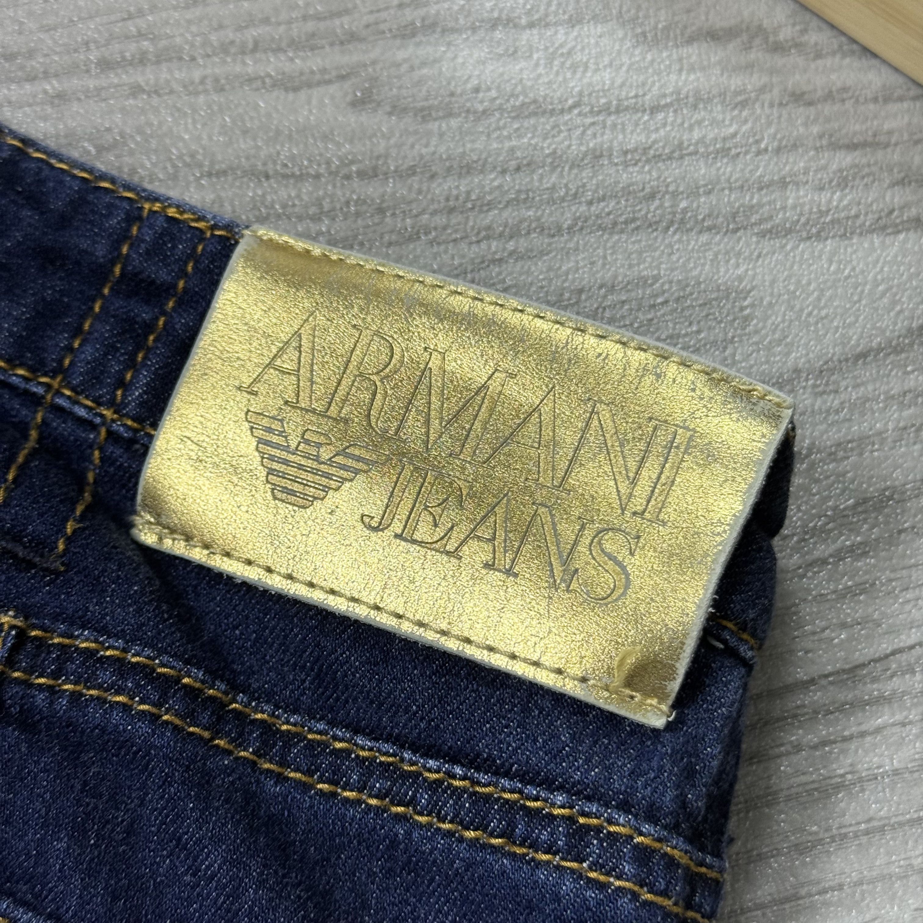 Armani Vintage Armani Jeans Indigo Blue Slim Fit Womens Jeans Pants Size 26" / US 2 / IT 38 - 13 Thumbnail