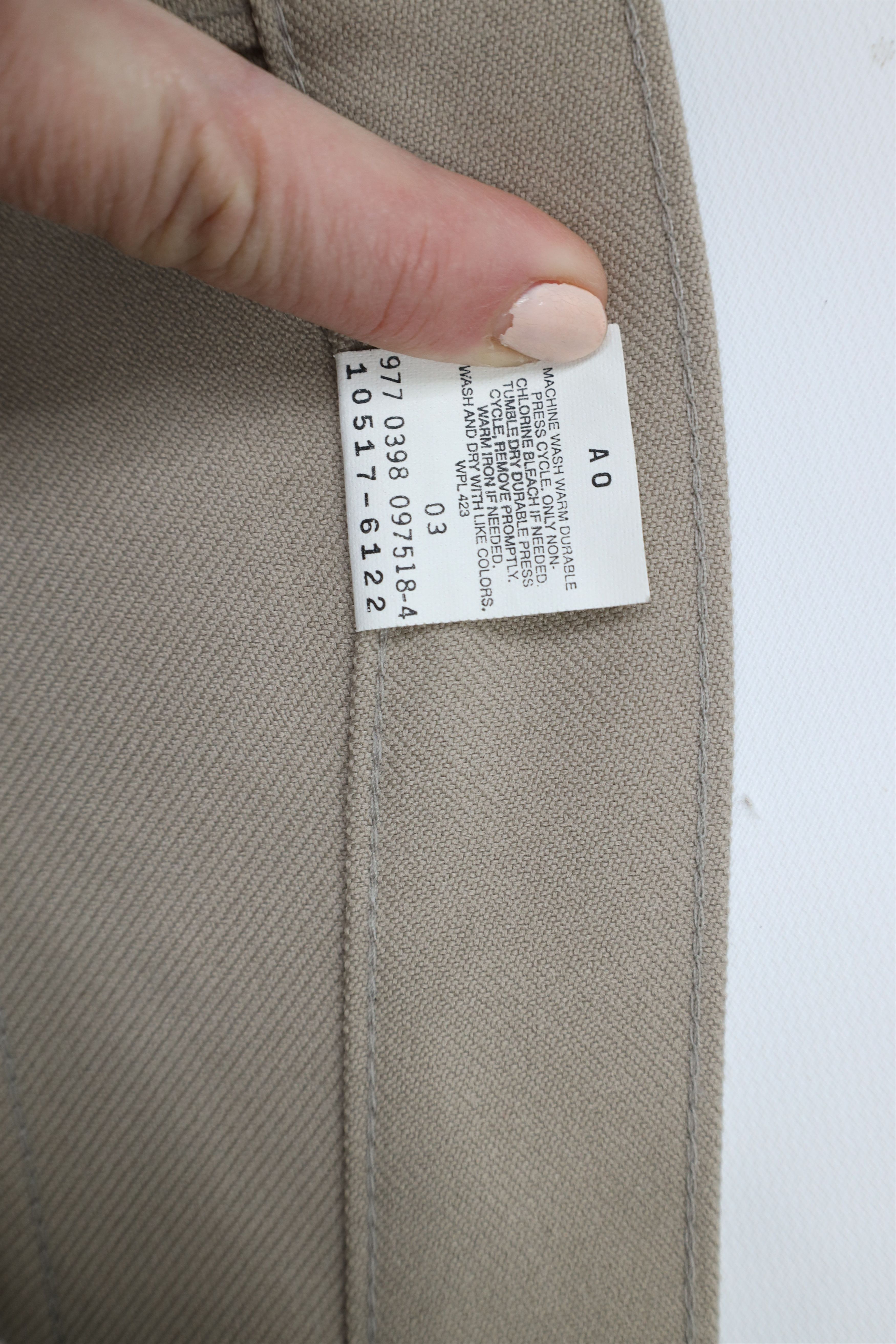 Levi's × Vintage Vintage 90s Levis Flared Wide Leg Chino Pants Trousers Beige Size US 34 / EU 50 - 8 Thumbnail