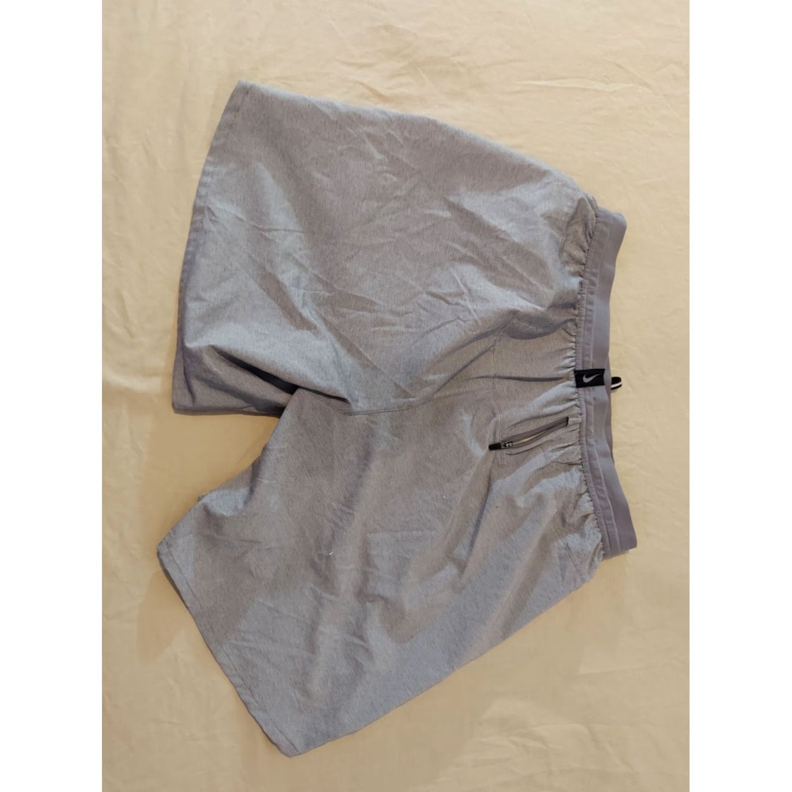 Nike VINTAGE Mens Nike Shorts L Large Gray Athletic Gym Workout Size US 33 - 2 Thumbnail
