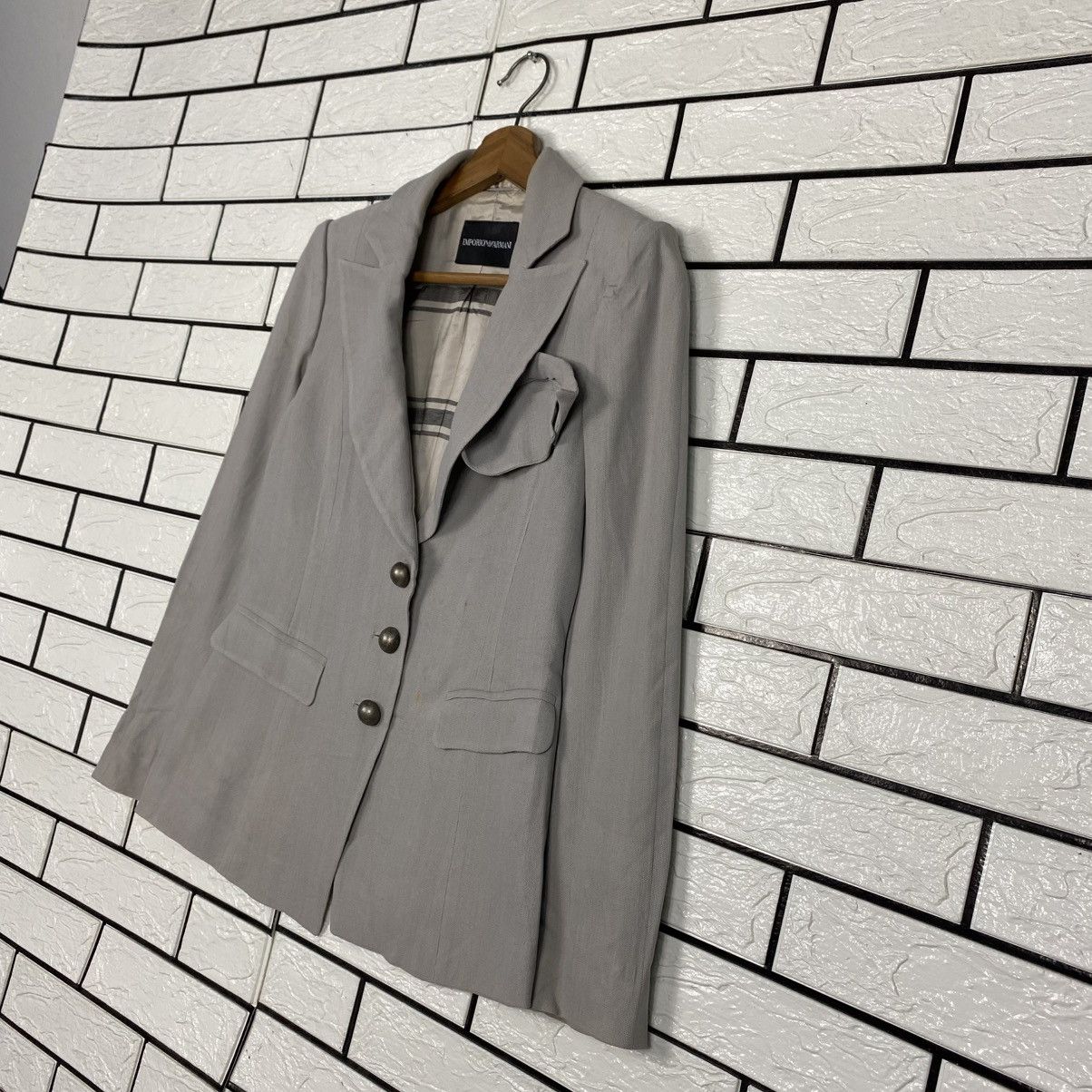 Emporio Armani 📌Vintage Chore Coats Jacket Emporio Armani Blanket Striped Size US M / EU 48-50 / 2 - 3 Thumbnail