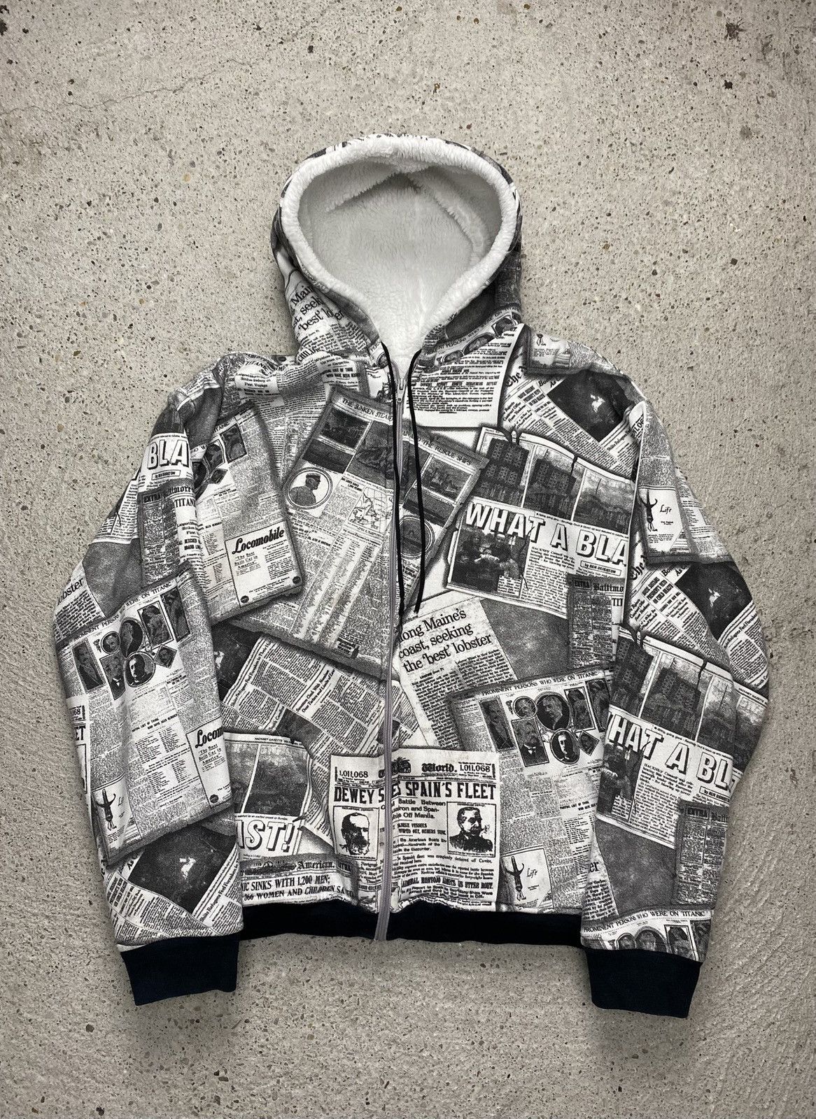 Opium rick owens風 zip up hoodie Japanese Brand Full Zip Rick Owen's style Opium Y2K Oversized
