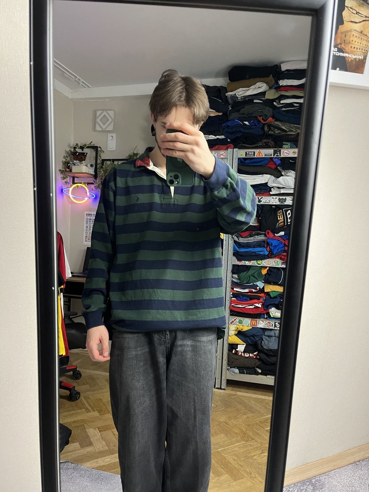 Polo Ralph Lauren Vintage Polo Ralph Lauren Striped Rugby Shirt Size US L / EU 52-54 / 3 - 2 Thumbnail