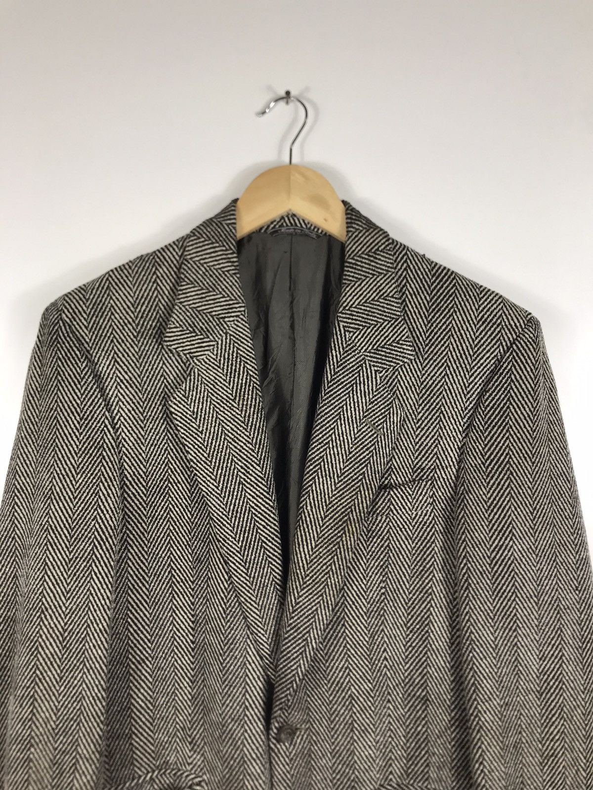 Gianfranco Ferre ⚡️Vintage Gianfranco Ferre Wool Tweed Single Breast Coat Size 44R - 4 Thumbnail